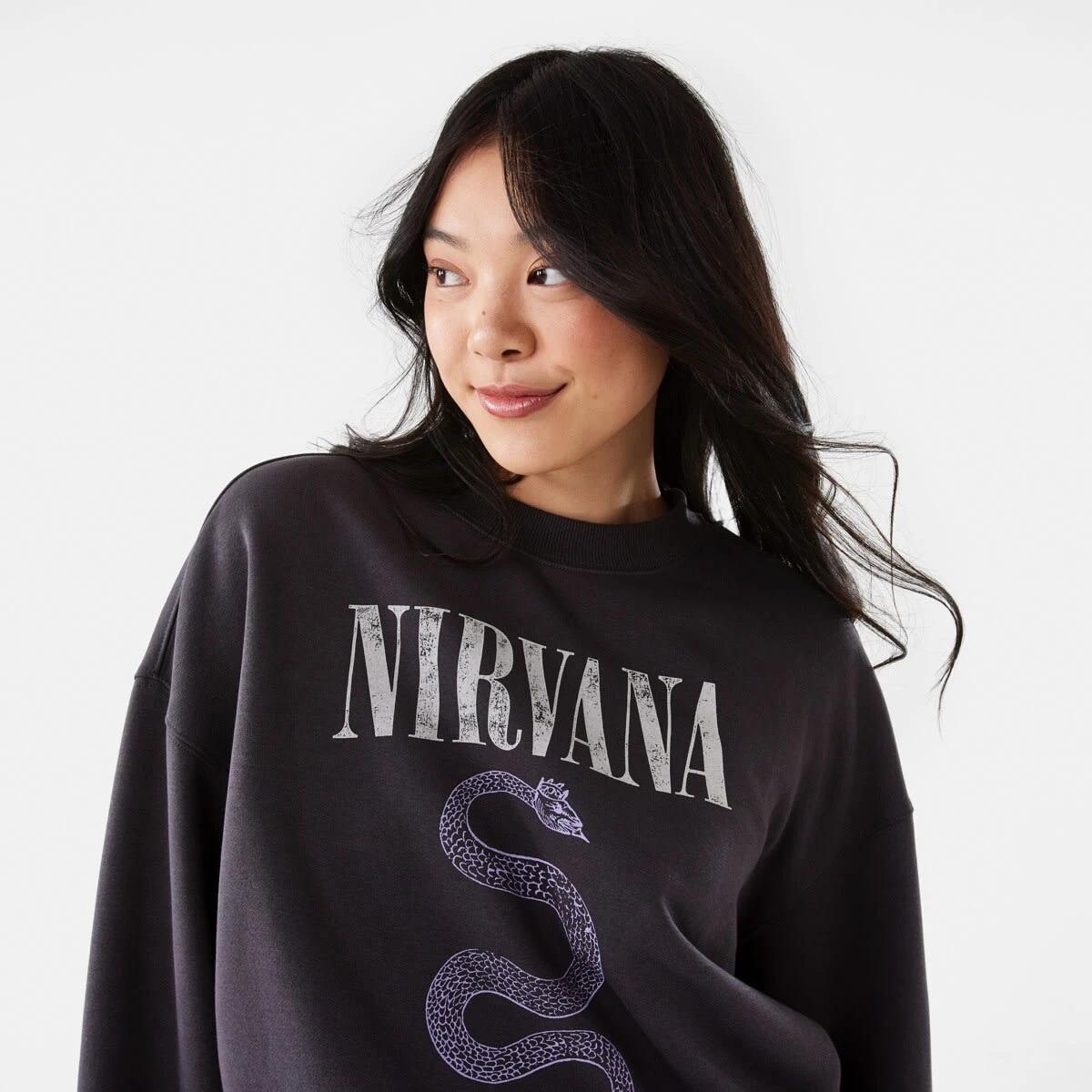 5 Long Sleeve Nirvana License Sweatshirt NIRVANA SNAKE, 5 of 8