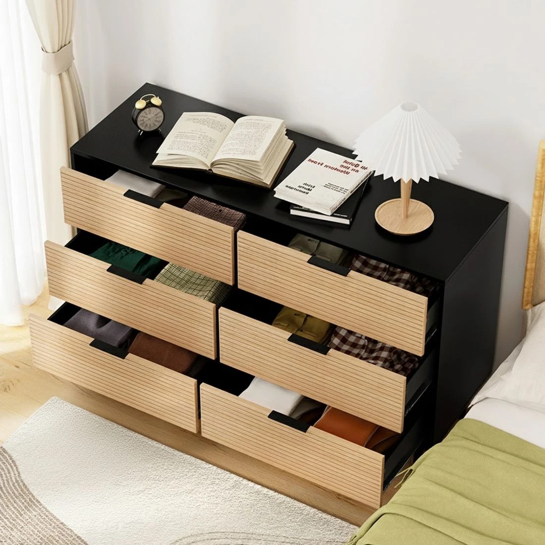 4 Artiss 6 Chest of Drawers Dresser Table & - Multi, 4 of 7