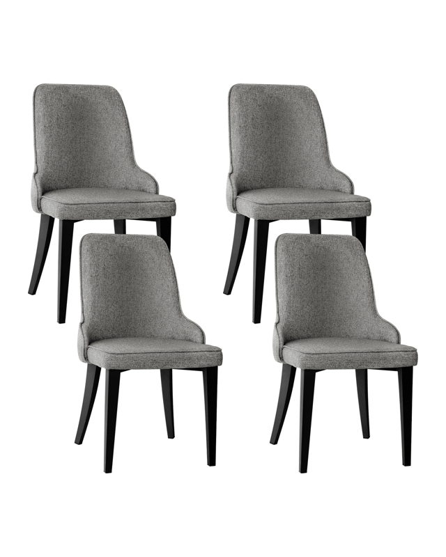 Artiss Dining Chairs Set of 4 Linen Fabric - 