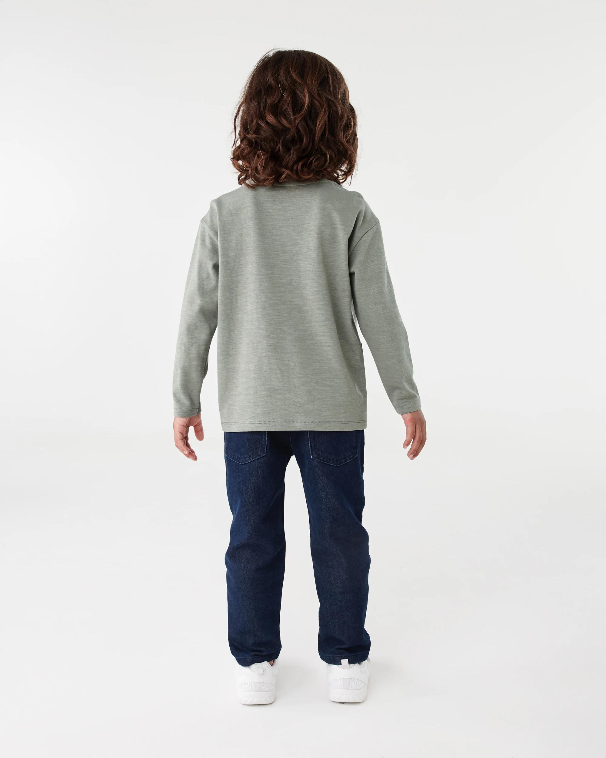 5 Long Sleeve Panel T-shirt Mnr Khk, 5 of 5