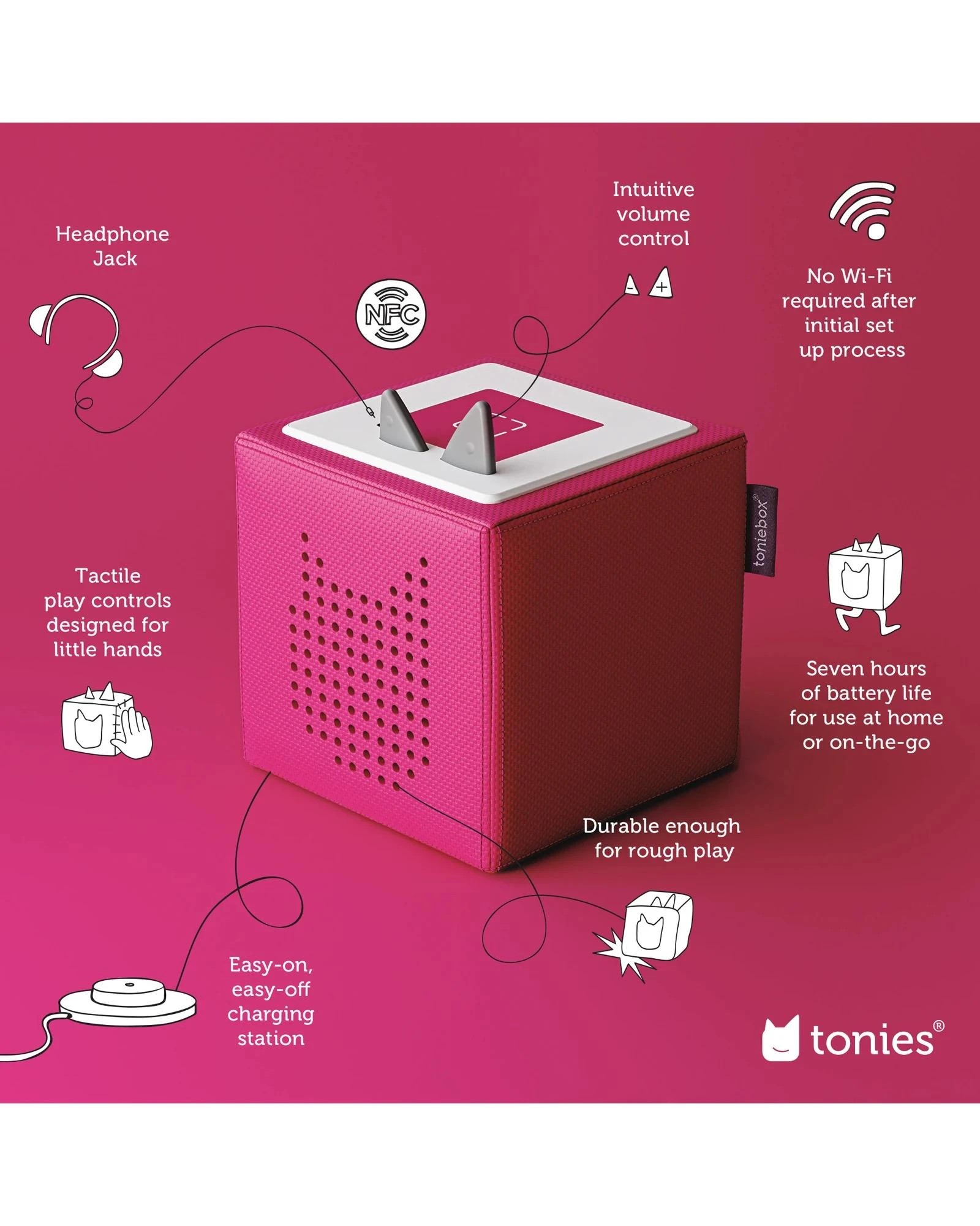 2 Tonies - Toniebox - Playtime Puppy Starter Set - Pink, 2 of 8