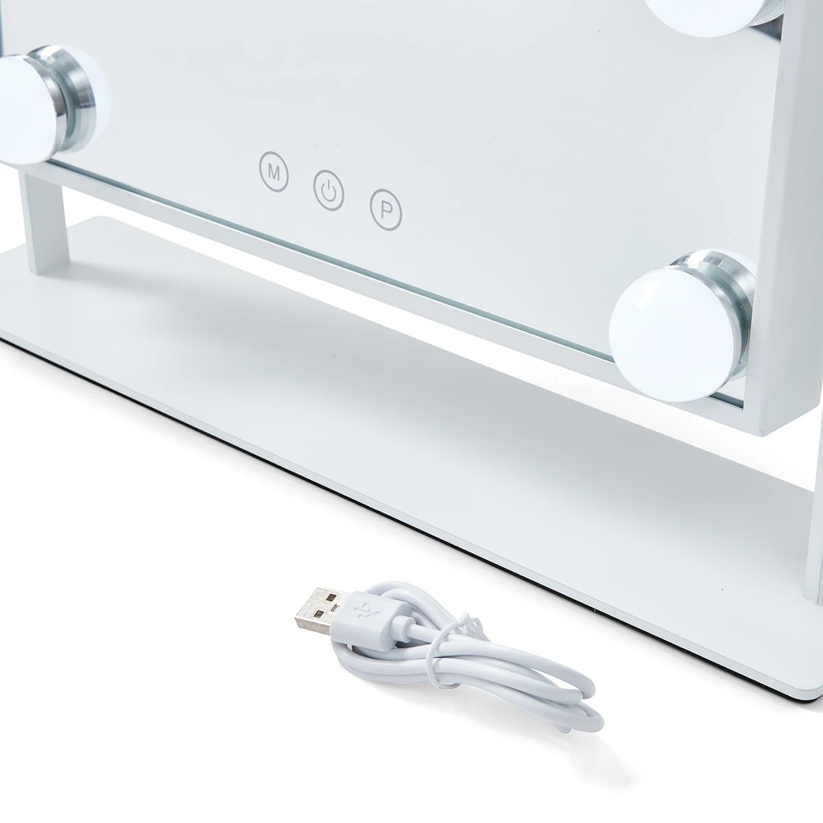 8 Small Hollywood Mirror - White, 8 of 10