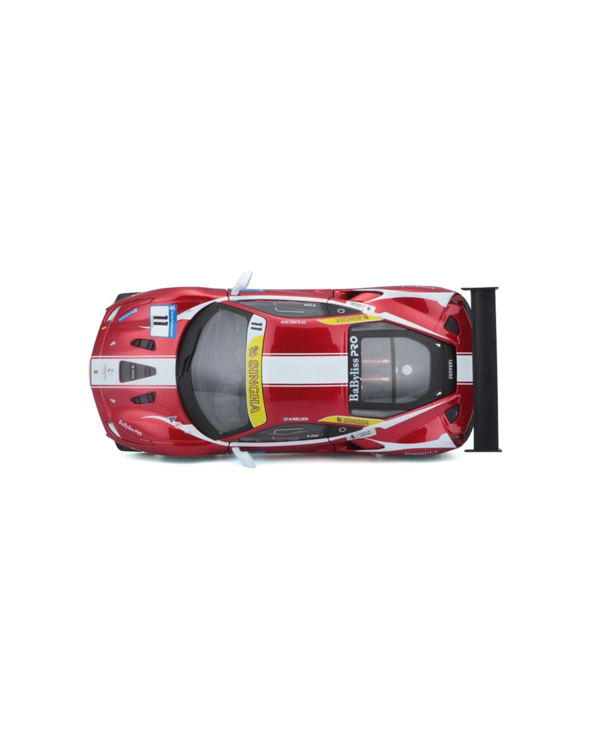 4 Bburago Model Kit 2017 Ferrari 488 Challenge Race Car Replica - Red, 4 of 7