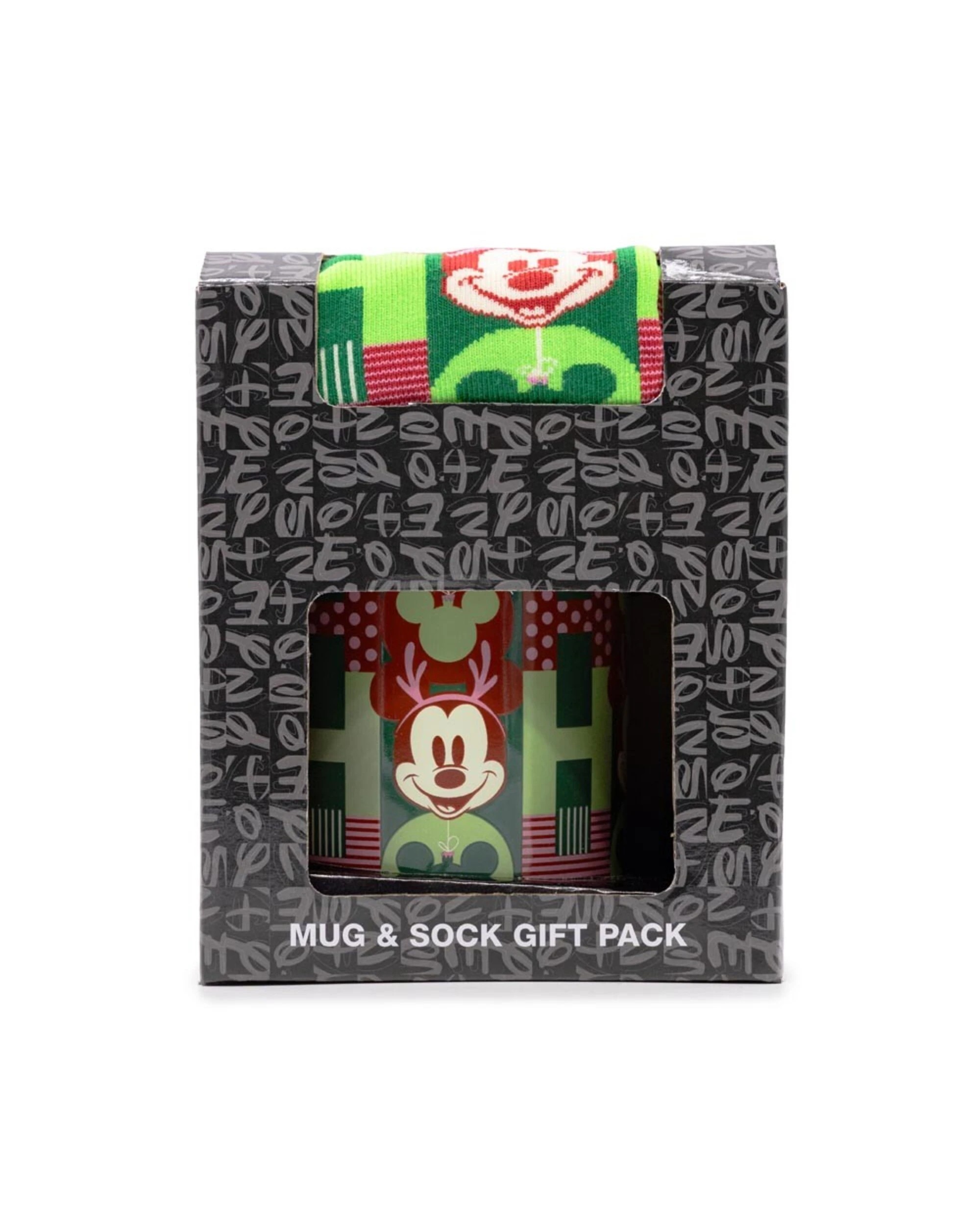 1 Disney - Mickey Mouse - HoHoHo Mug & Sock Gift Pack, 1 of 5