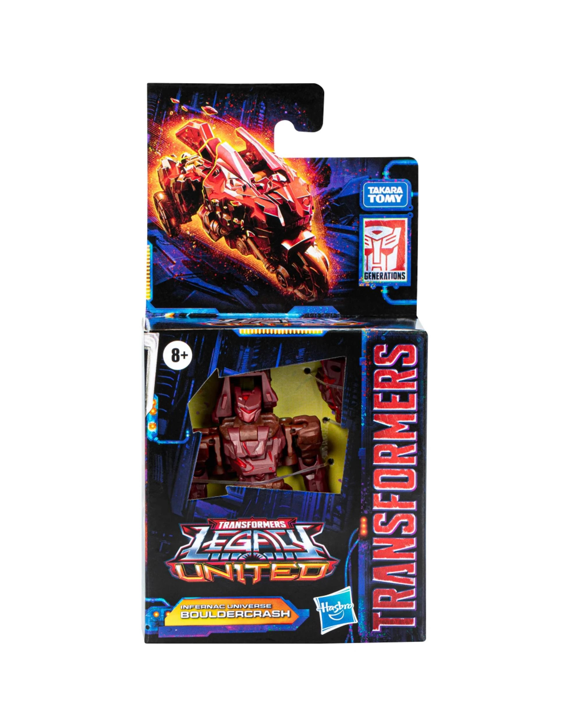 1 Transformers Legacy United Infernac Universe Bouldercrash Core Class Action Figure, 1 of 4
