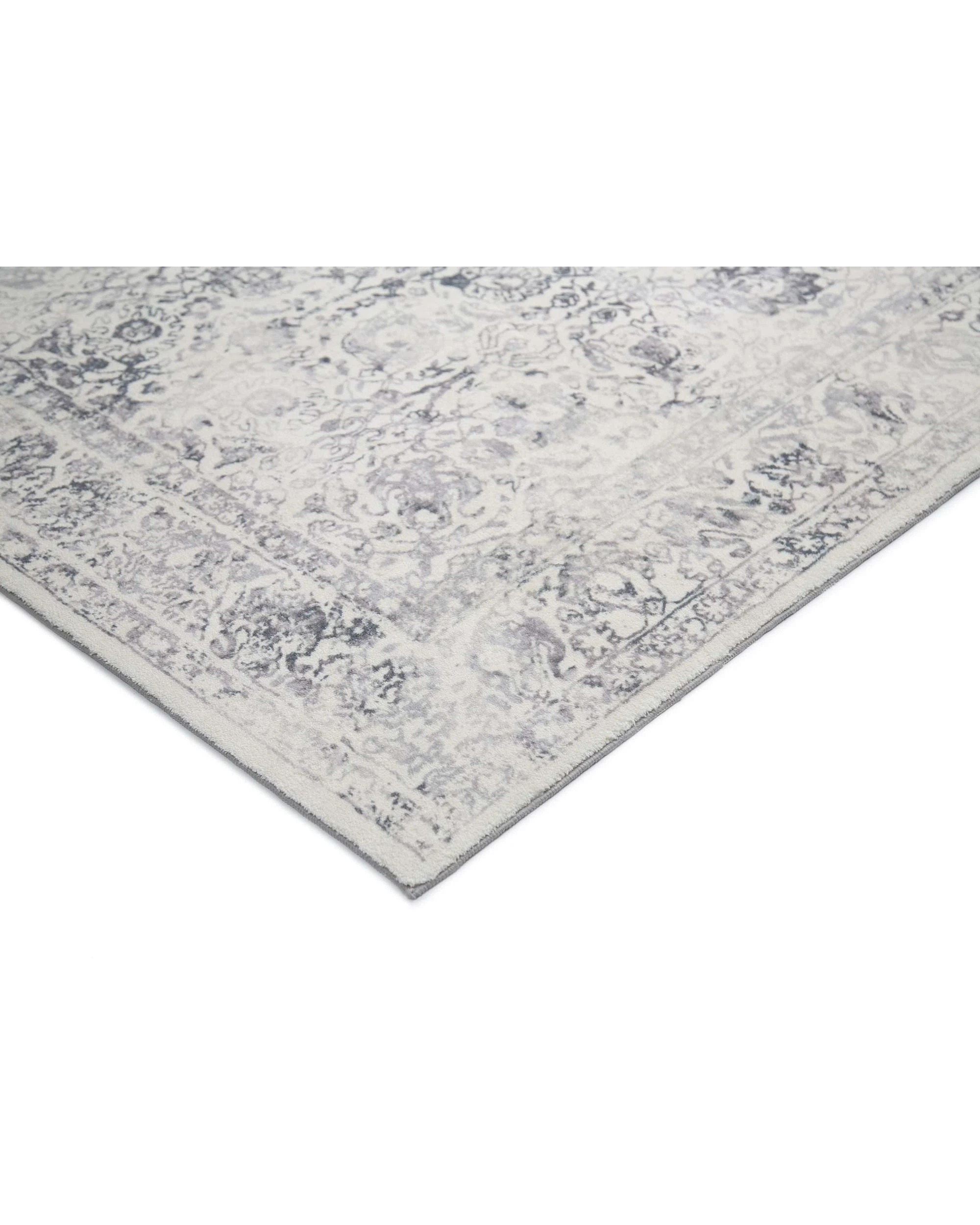 4 Loopsie Yeni Floral Washable Rug-290cm x 200cm - Grey, 4 of 7