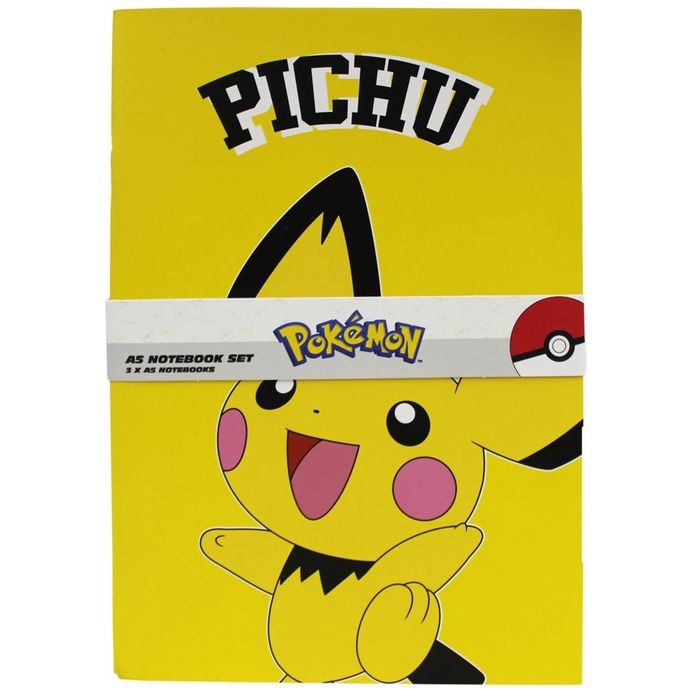 1 Pokémon Pikachu Notebook 3 Pack, 1 of 3