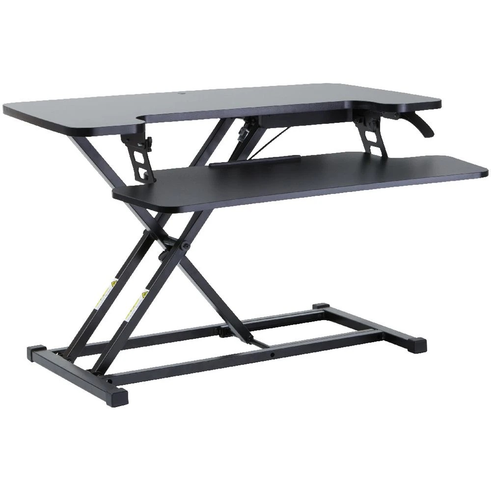 3 Brighton Sit Stand Ergonomic Desk Riser  Black Desks, Tables and Workstations, 3 of 9