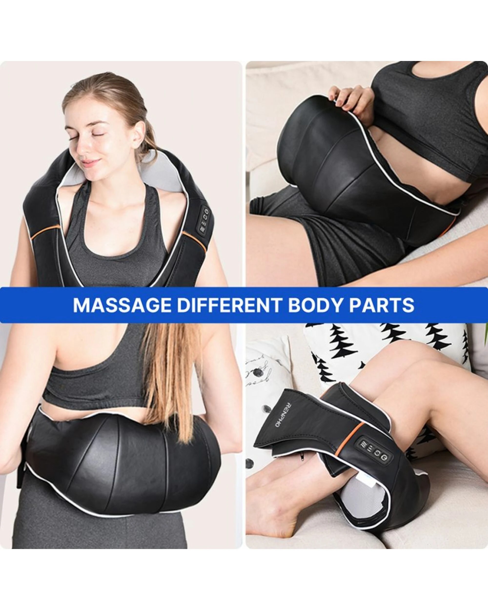 7 Renpho Neck And Shoulder Back Massager With Heat, Shiatsu 8 Nodes 3 Speeds 45oc, 7 of 10