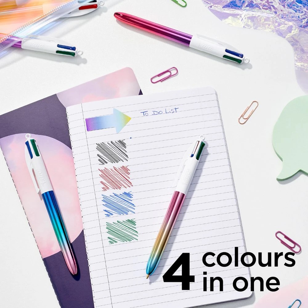 5 Bic 4-Colour Ballpoint Pen Gradient 3 Pack, 5 of 6