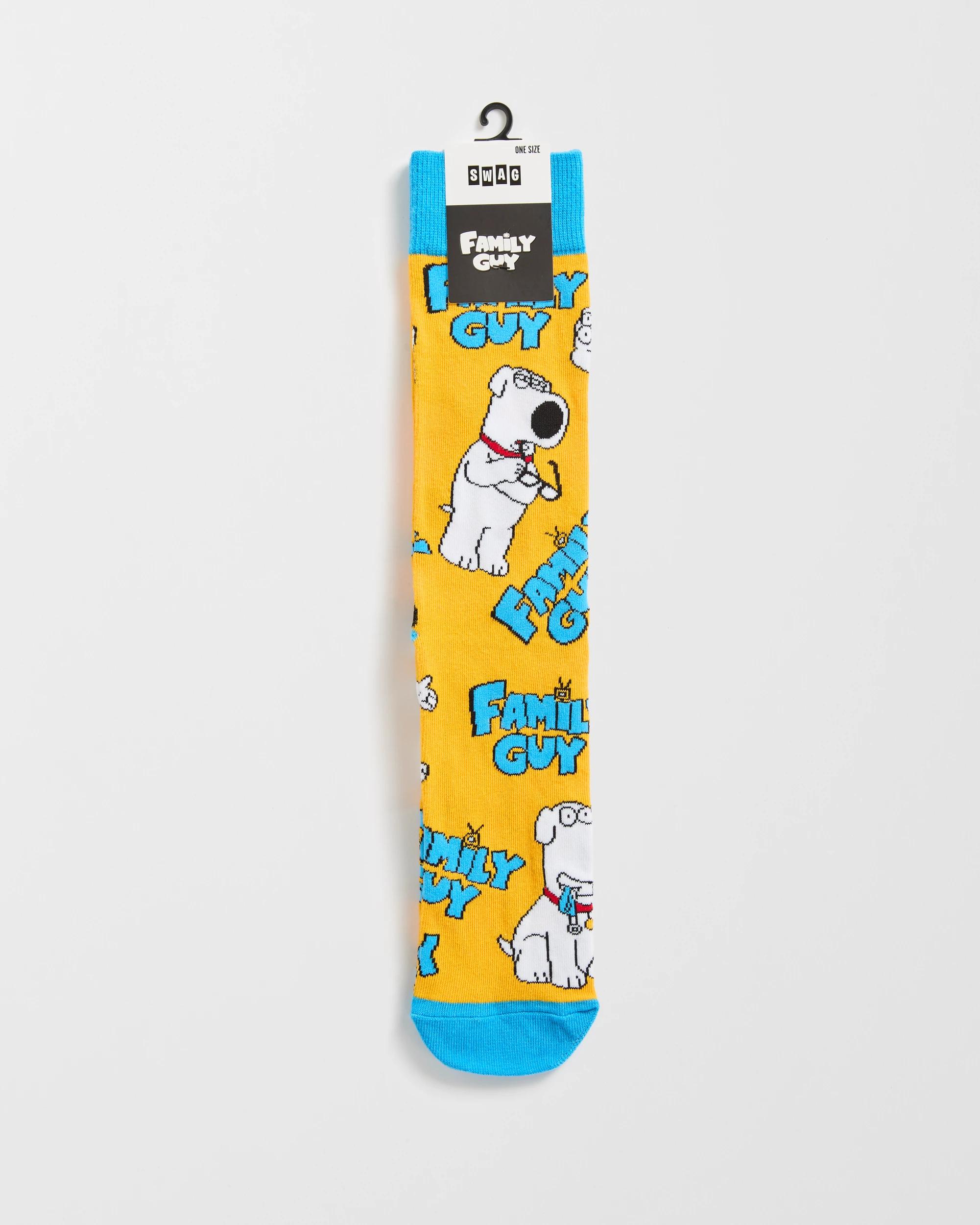 3 Family Guy Licensed Crew Socks - Swag FAMILY GUY, 3 of 3