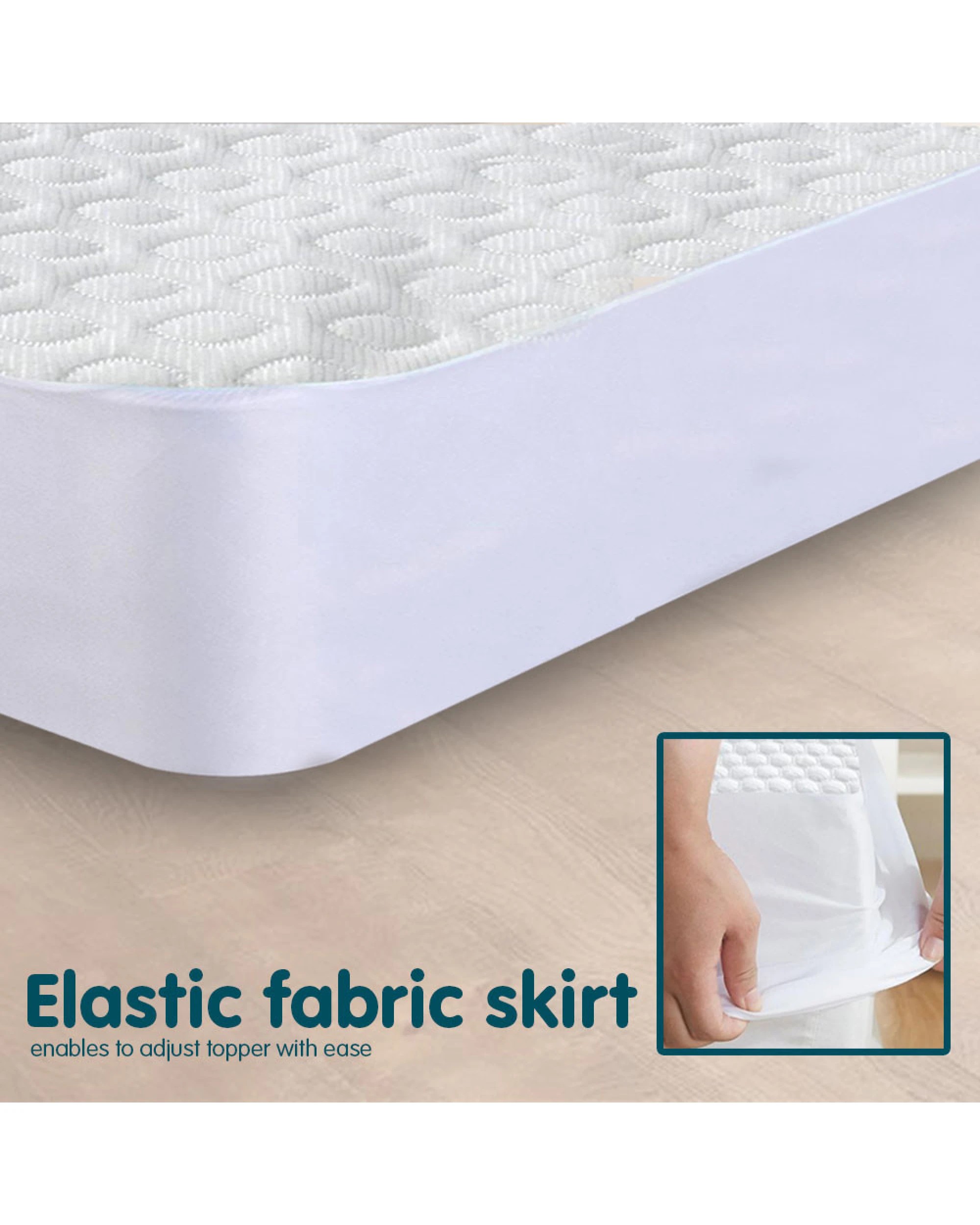 3 Laura Hill Cool Max Mattress Protector- King, 3 of 10