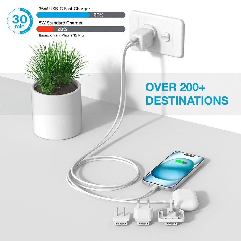 5 Comsol Travel Wall Charger 35W White, 5 of 6