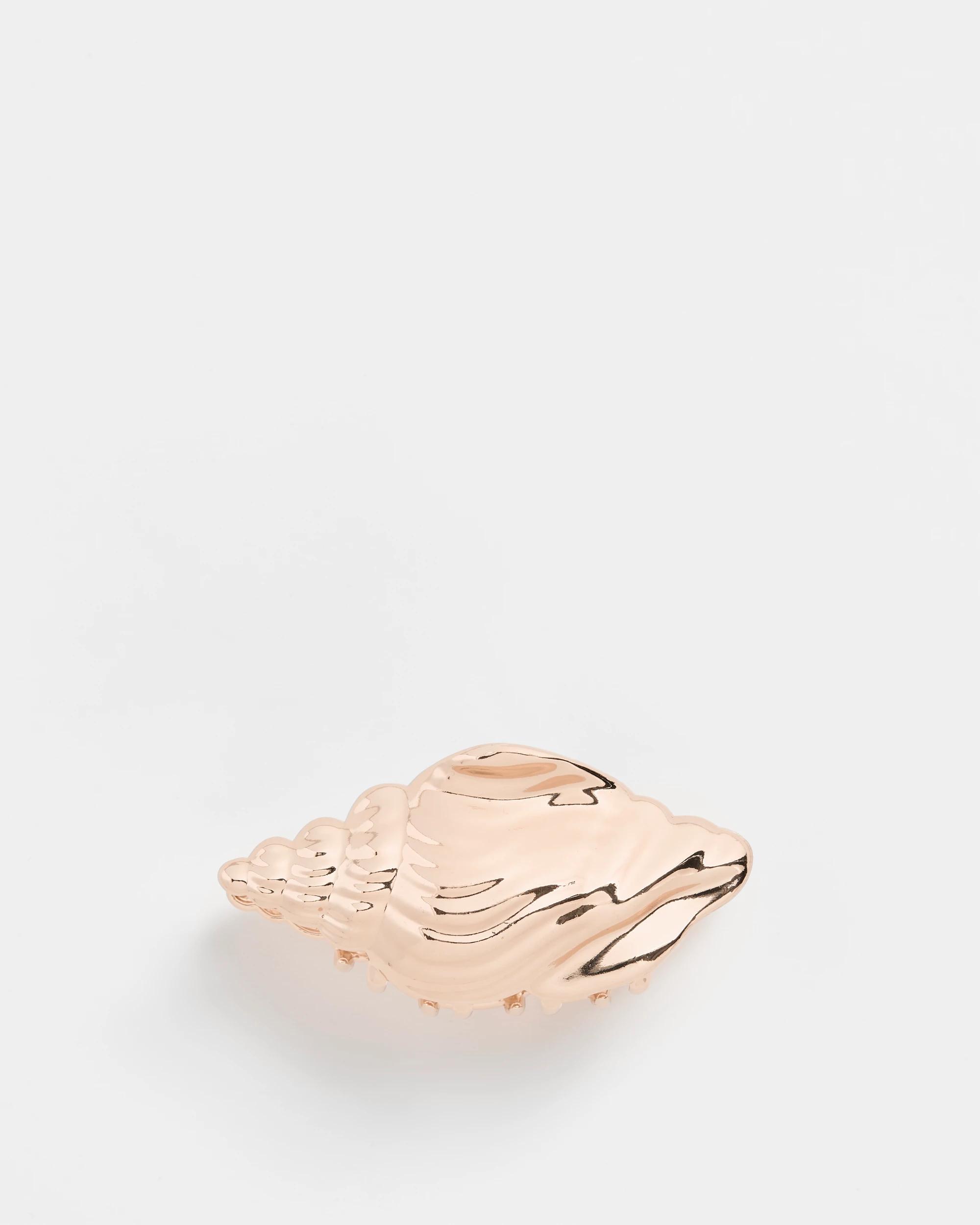 1 Target Metal Conch Shell Hair Clip GOLD, 1 of 2