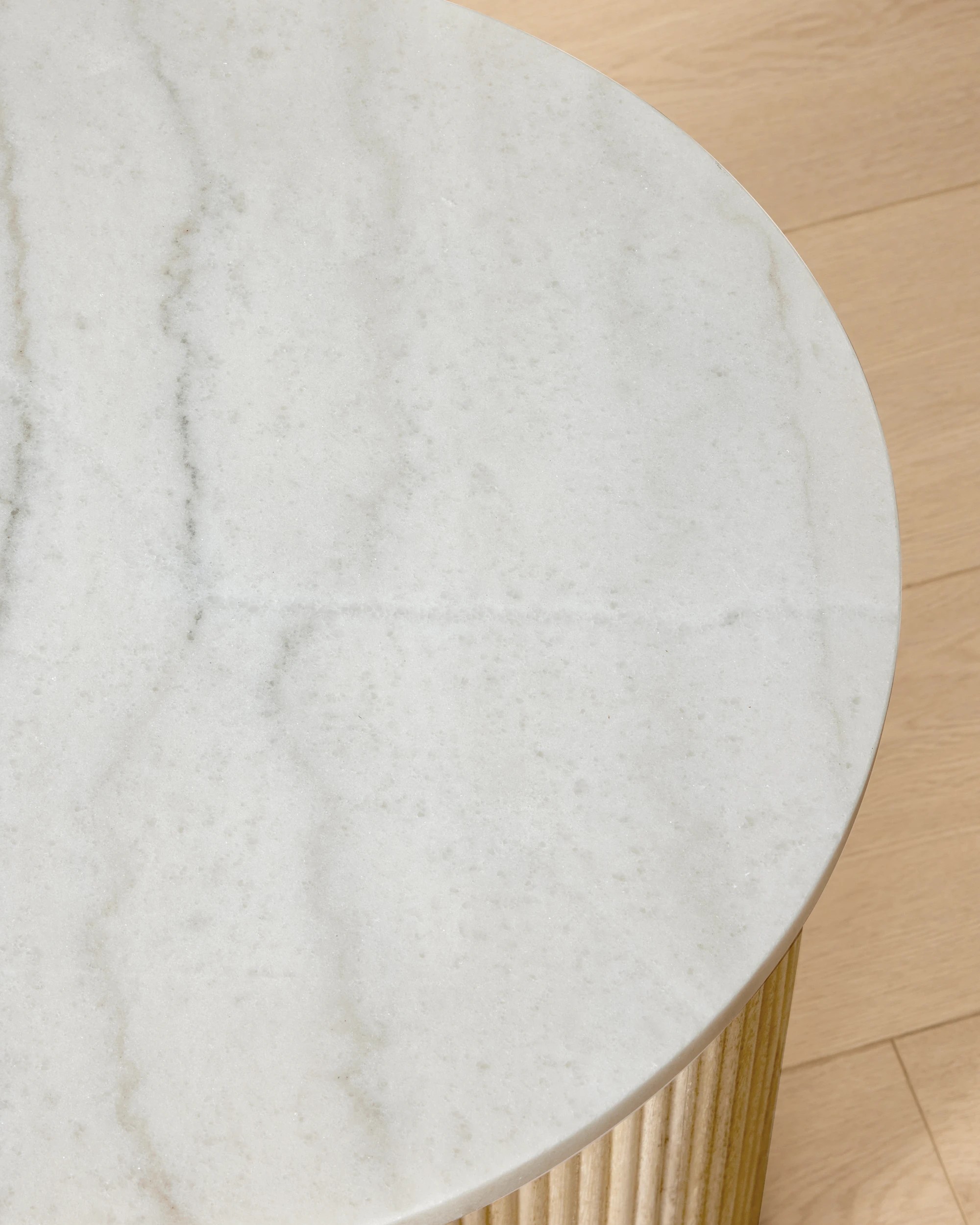 4 Marble Ribbed Side Table, 4 of 7