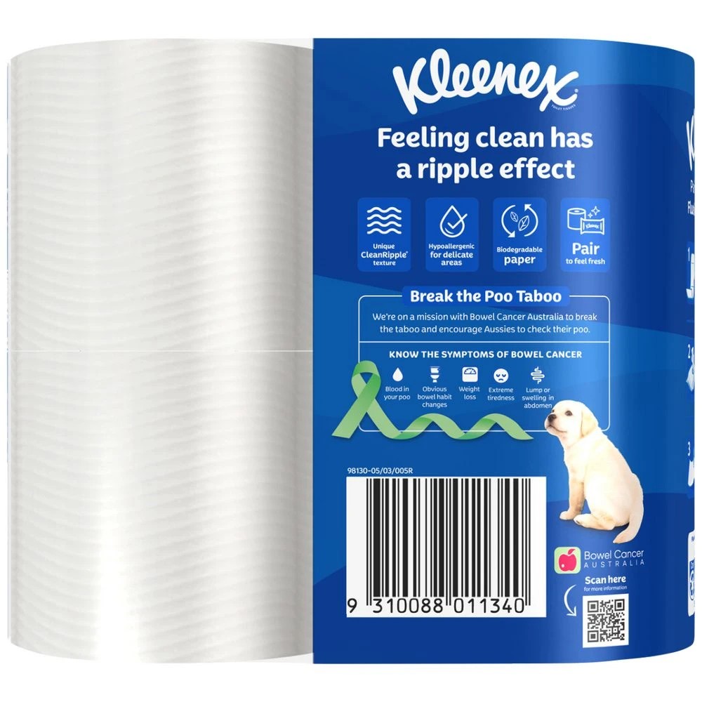 4 Kleenex Complete Clean Toilet Tissue 4 Pack, 4 of 6