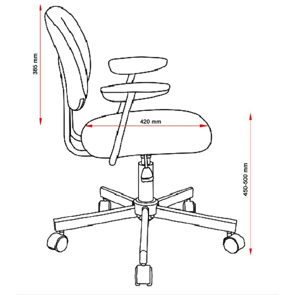 10 Studymate Vinci Student Chair Blue, 10 of 10