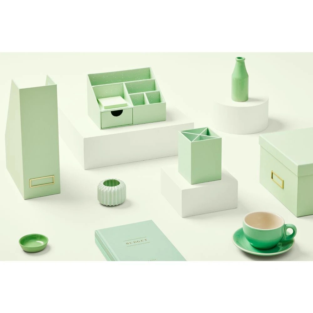 5 Otto Pastel Desk Organiser Green, 5 of 5
