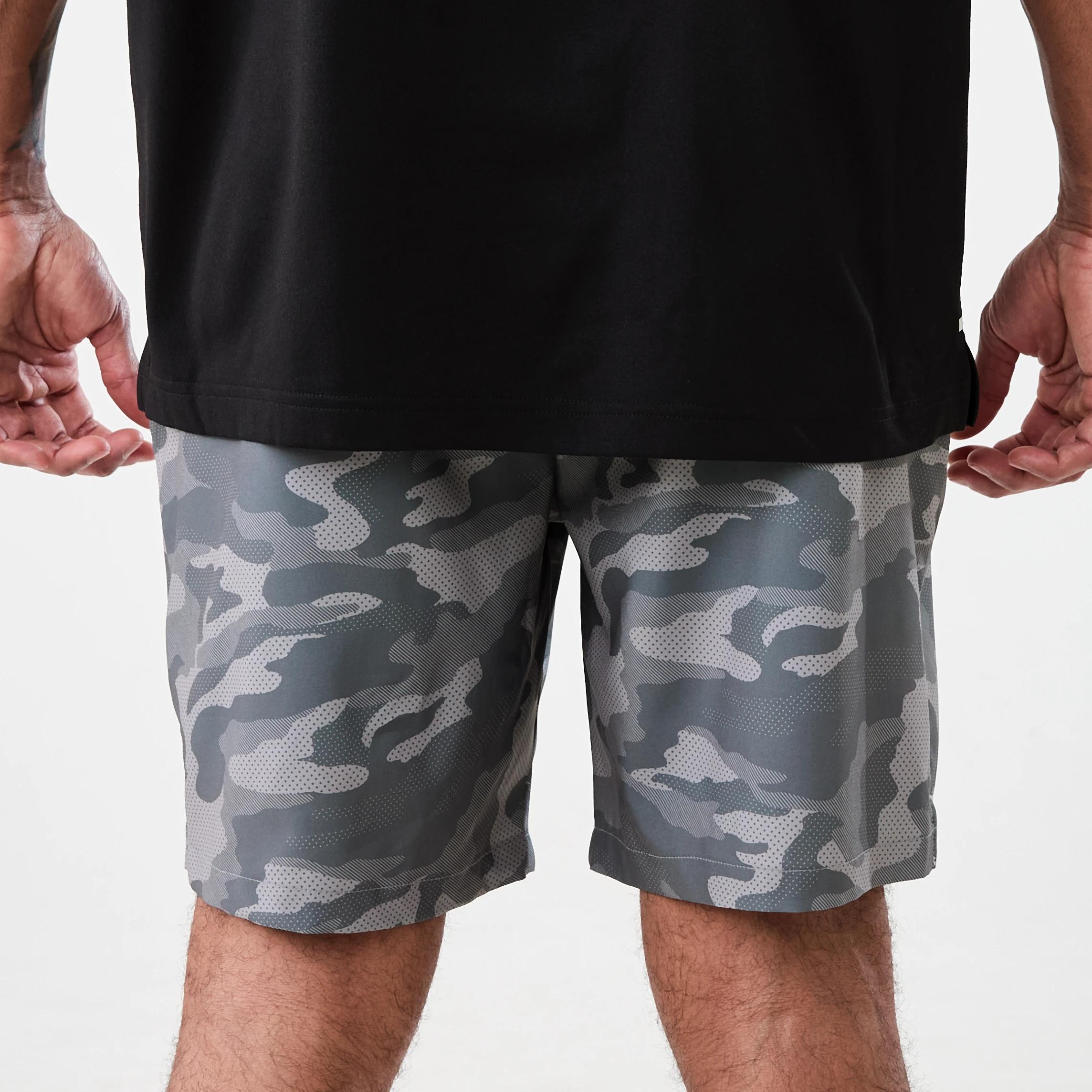 3 Active Mens Gym Shorts EMBOSSED CAMO QUIET SHADE, 3 of 7
