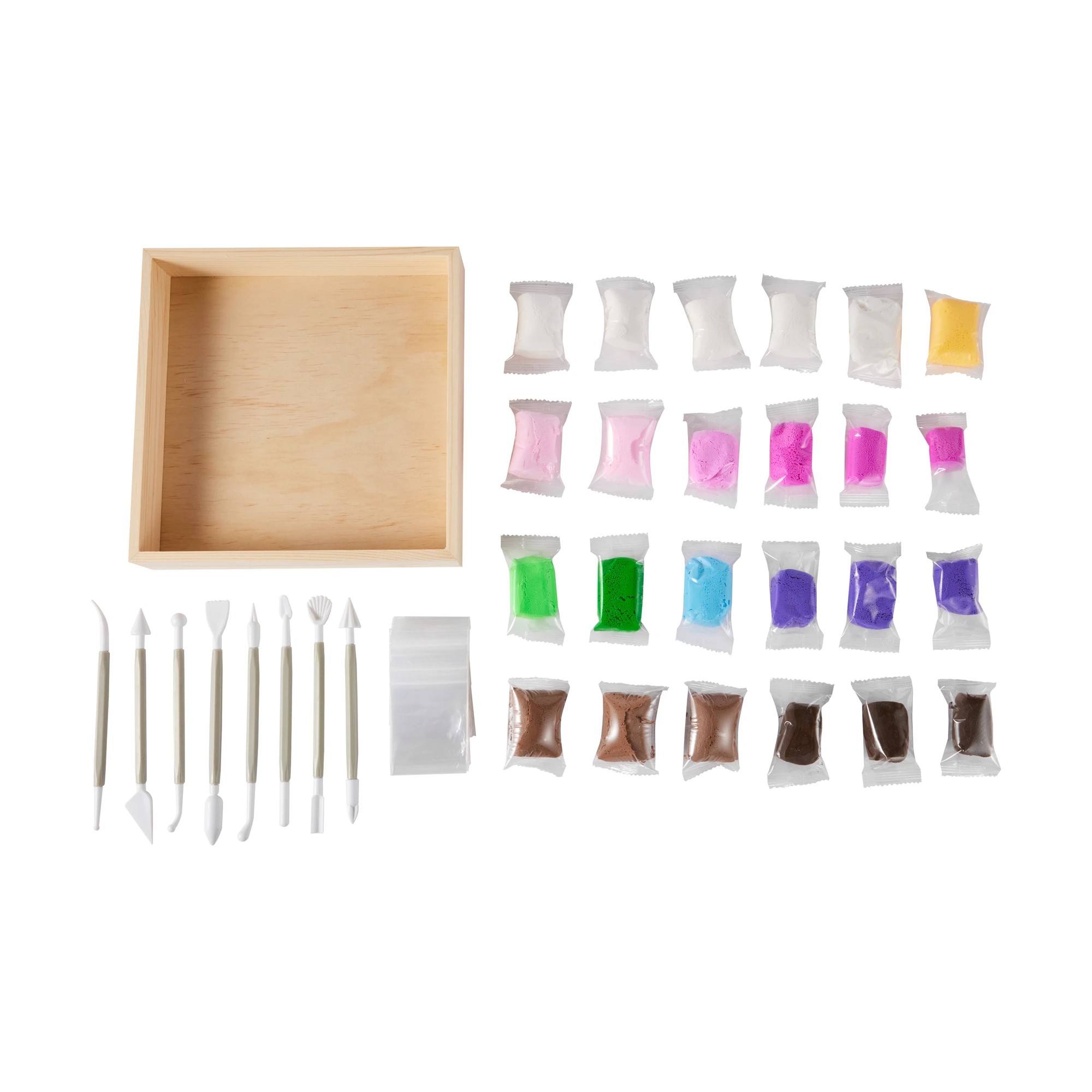 2 Air Dry Clay Sensory Art Kit - Flower, 2 of 8