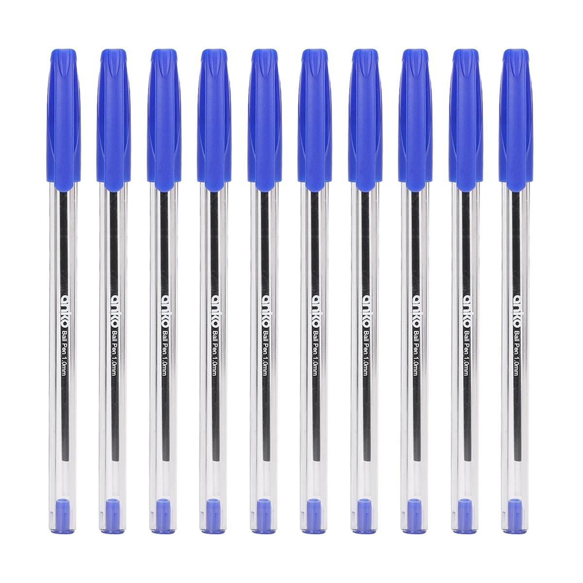 2 10 Pack Ballpoint Pens - Blue, 2 of 4