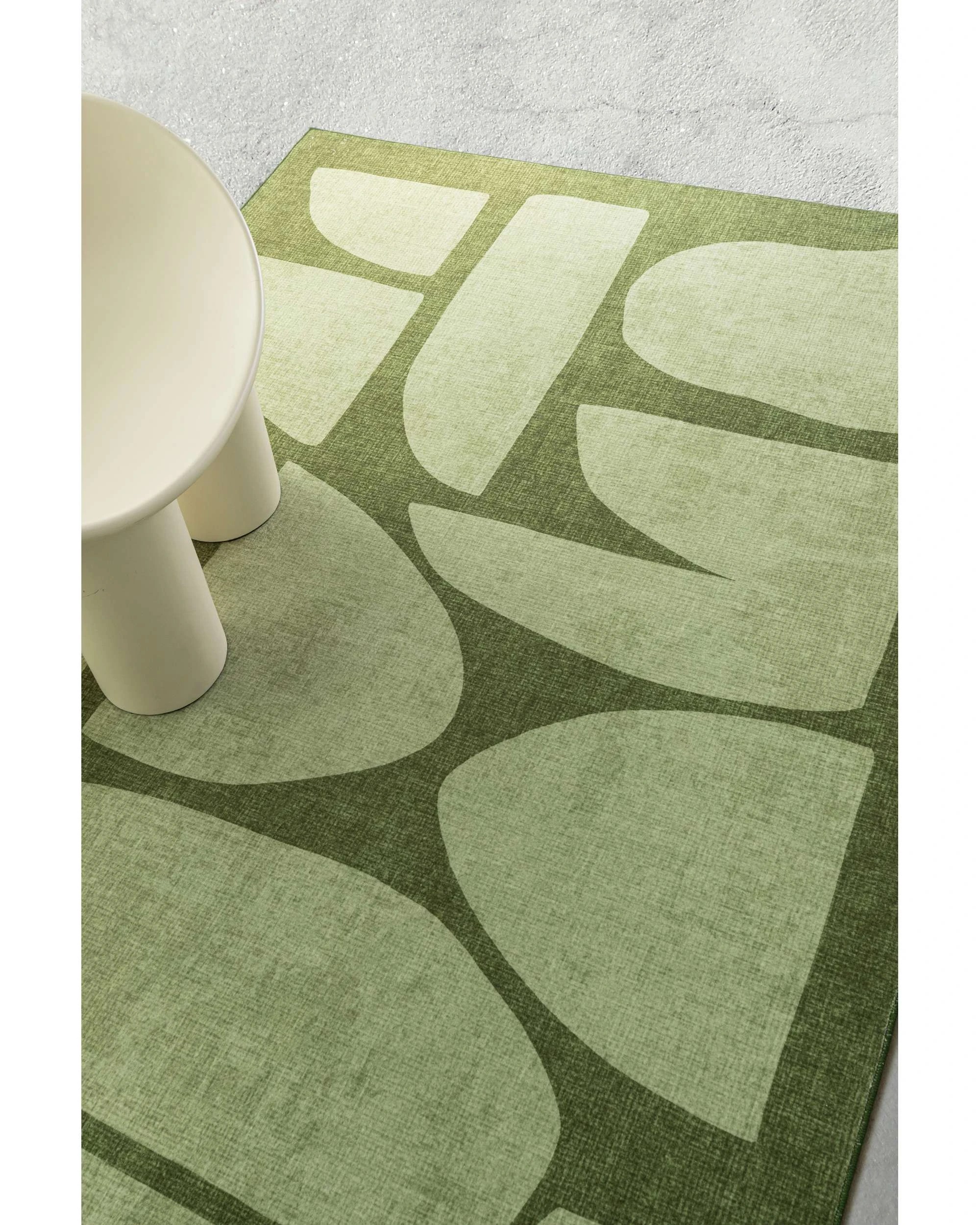 3 Loopsie Brookhaven Printed Washable Rug-220cm x 150cm - Green, 3 of 8