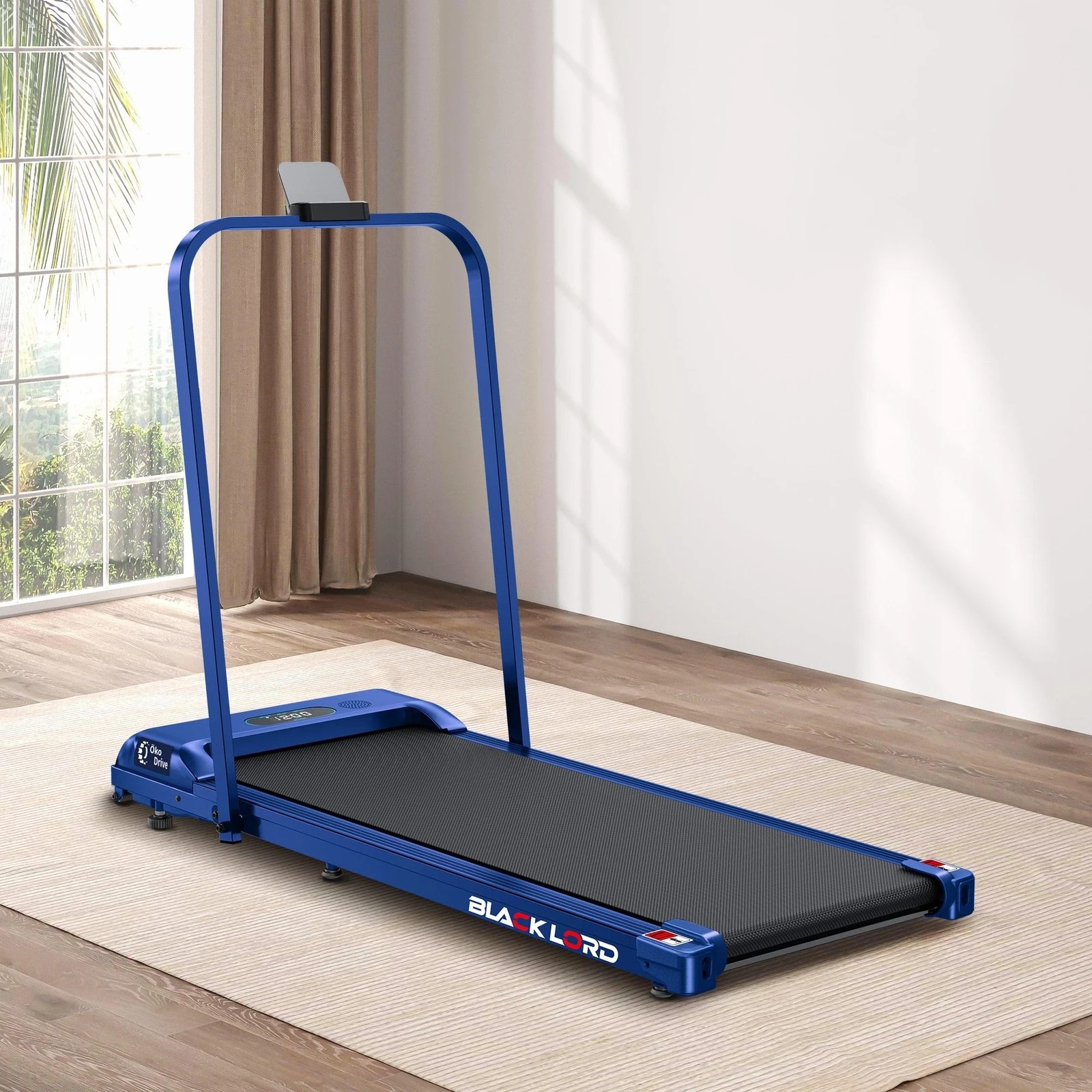 2 Black Lord Treadmill Electric Walking Pad Home Office Gym Fitness Foldable - Blue, 2 of 9