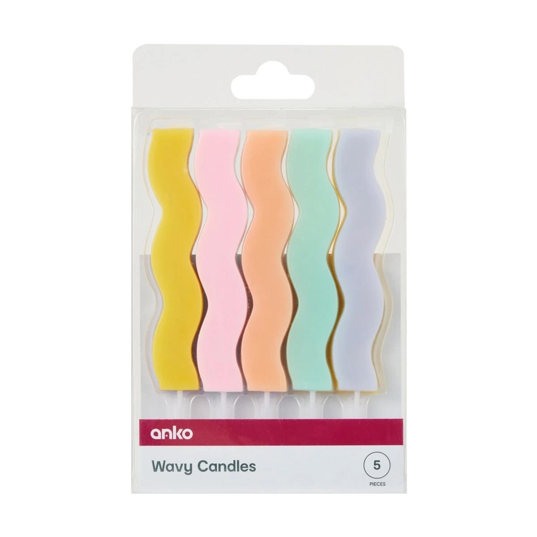 4 5 Piece Wavy Candles, 4 of 4