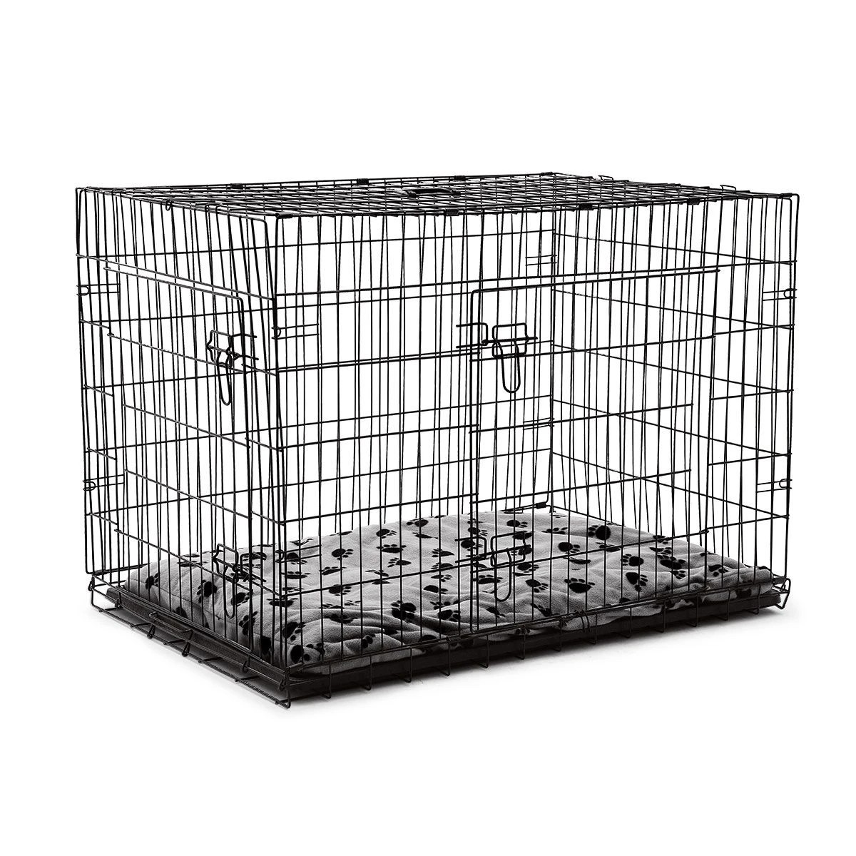 1 Pet Scene 42 inches XL Dog Crate Cage Black, 1 of 8