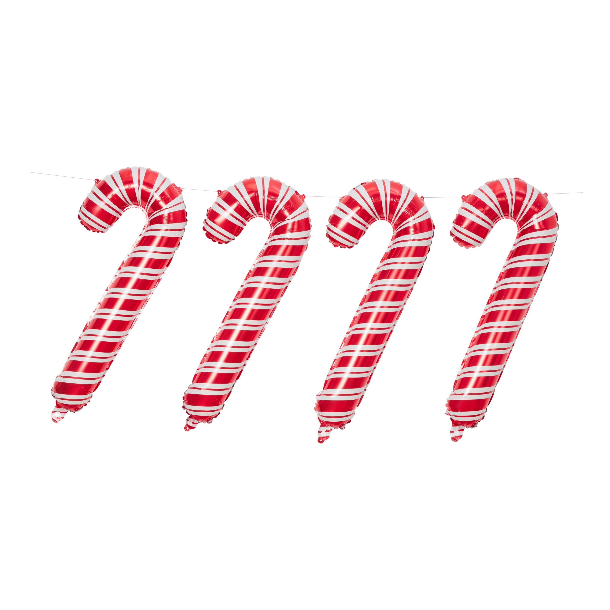 1 4 Piece Candy Cane Foil Balloons, 1 of 4