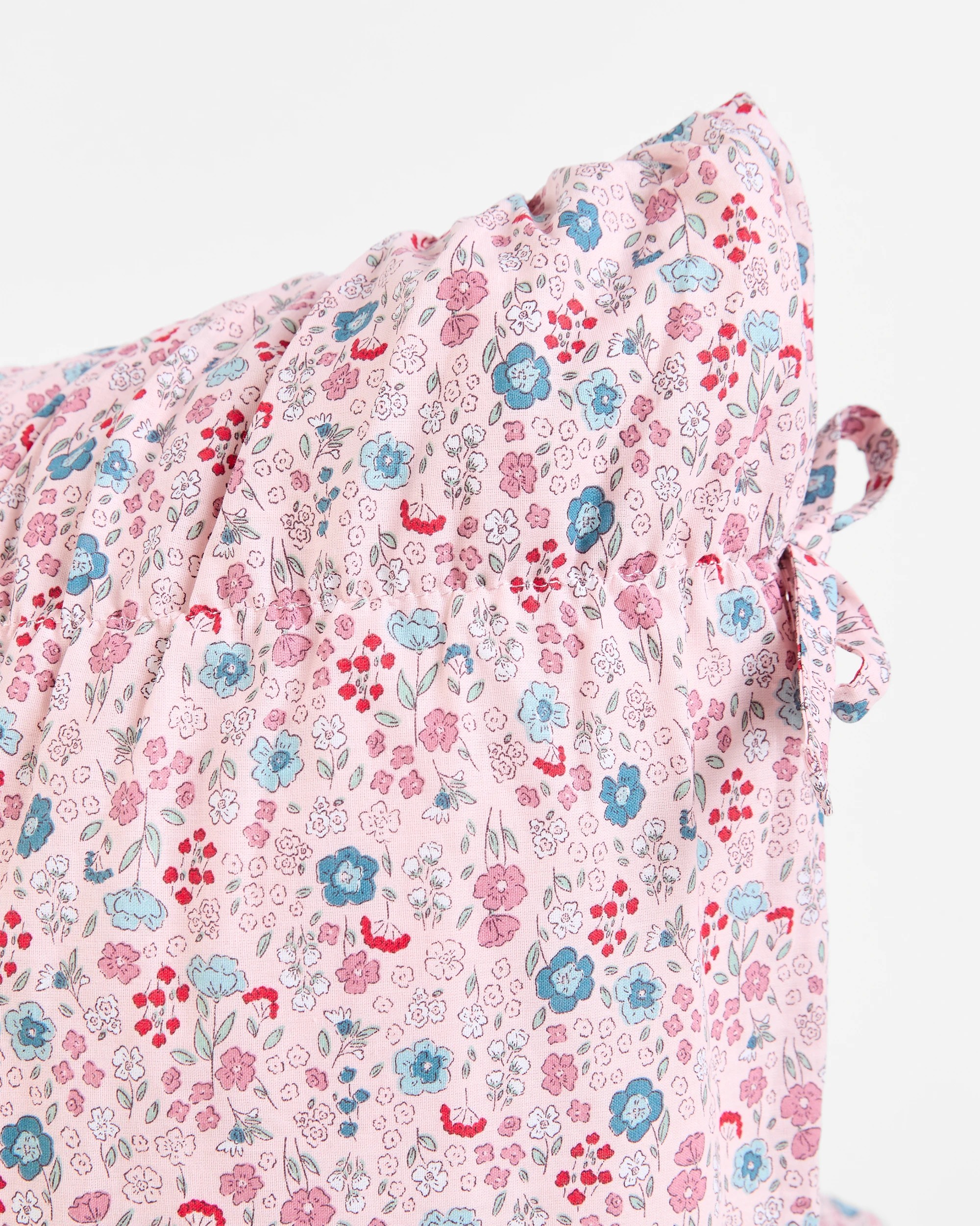 8 Target Evie Ditsy Floral Ruched Australian Cotton Kids Quilt Cover Set - Queen Bed - Pink, 8 of 9