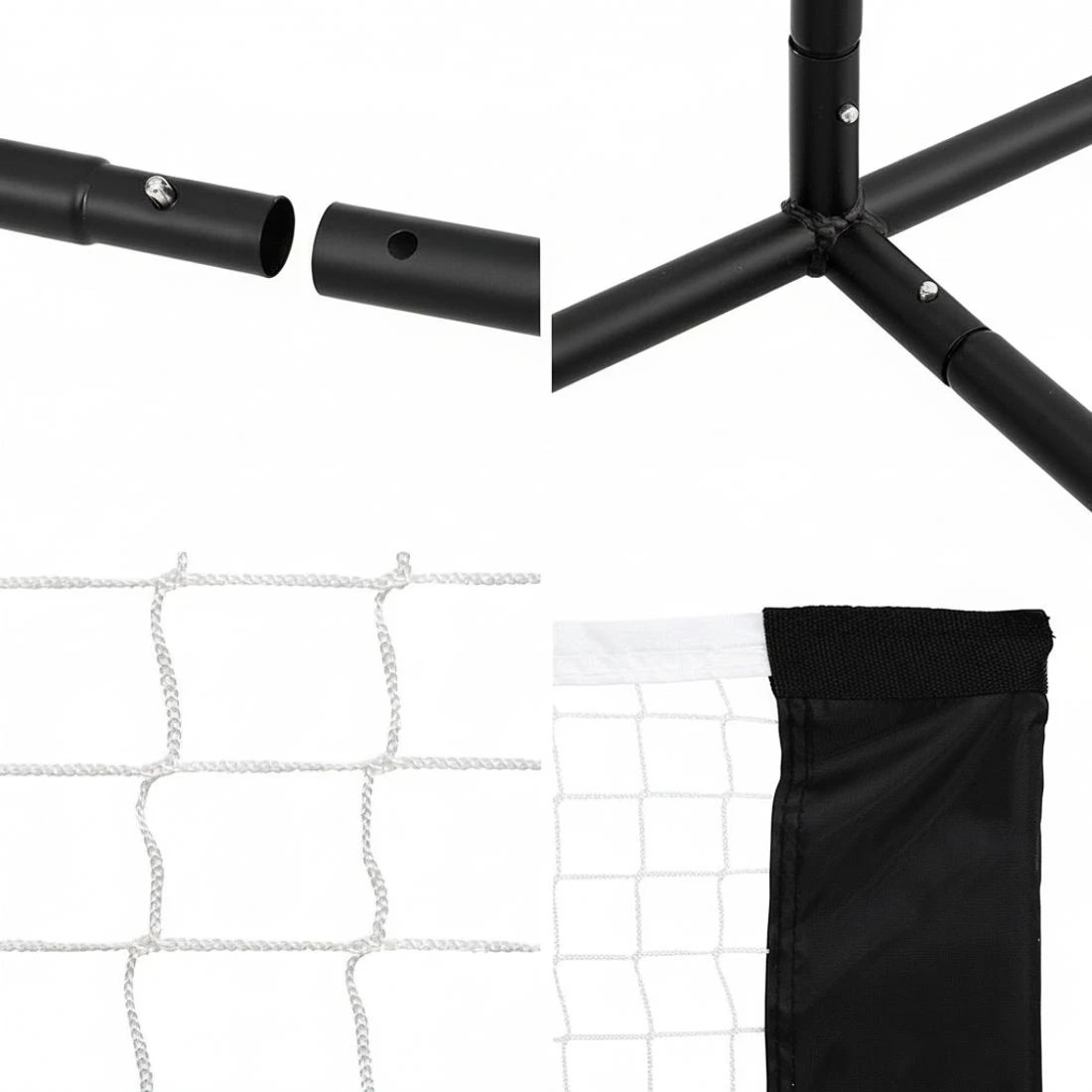 6 Everfit 3.6M Badminton Tennis Pickleball Net Portable Volleyball Kit Adjustable Height - Black, 6 of 6