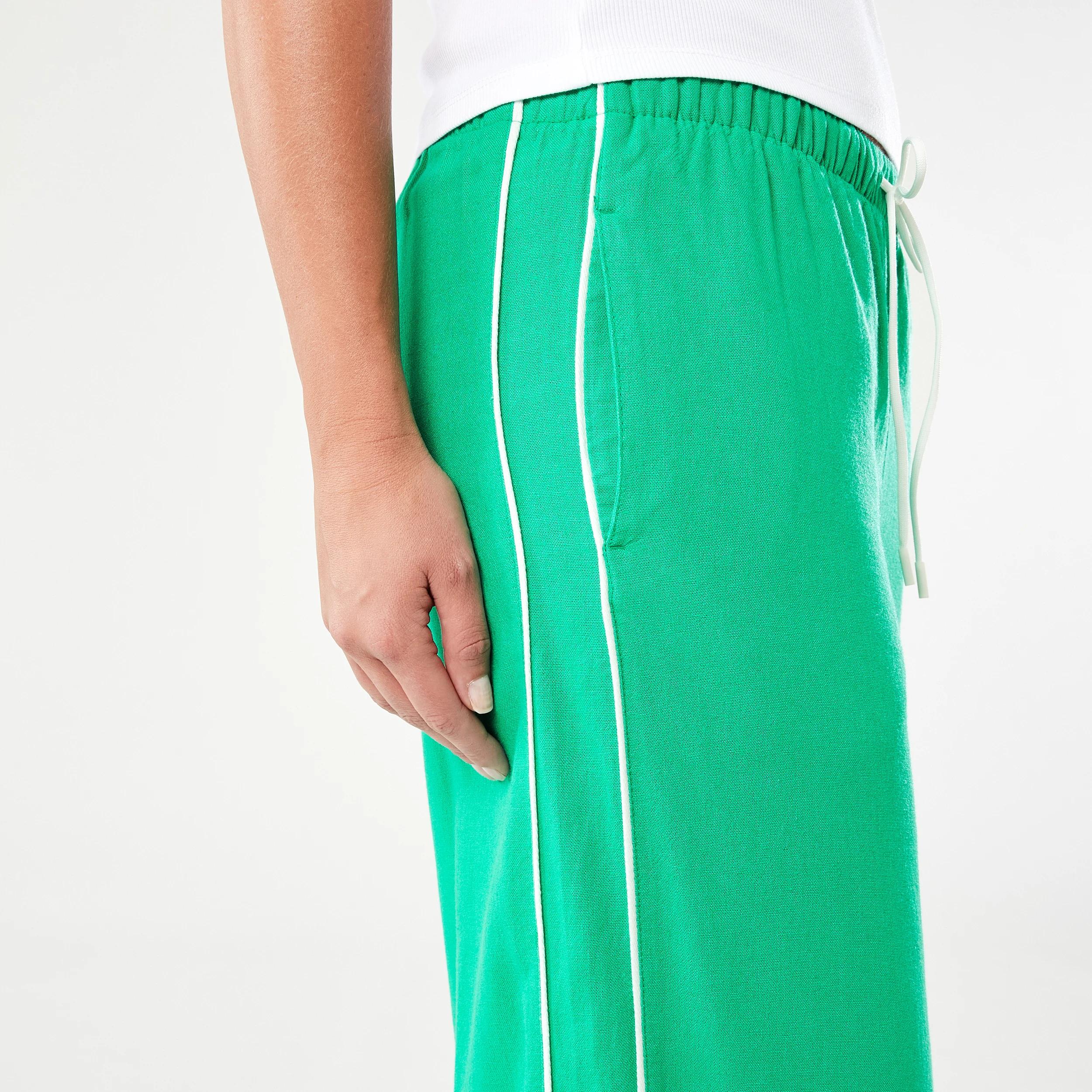 6 Wide Side Stripe Pants SIMPLY GREEN, 6 of 6
