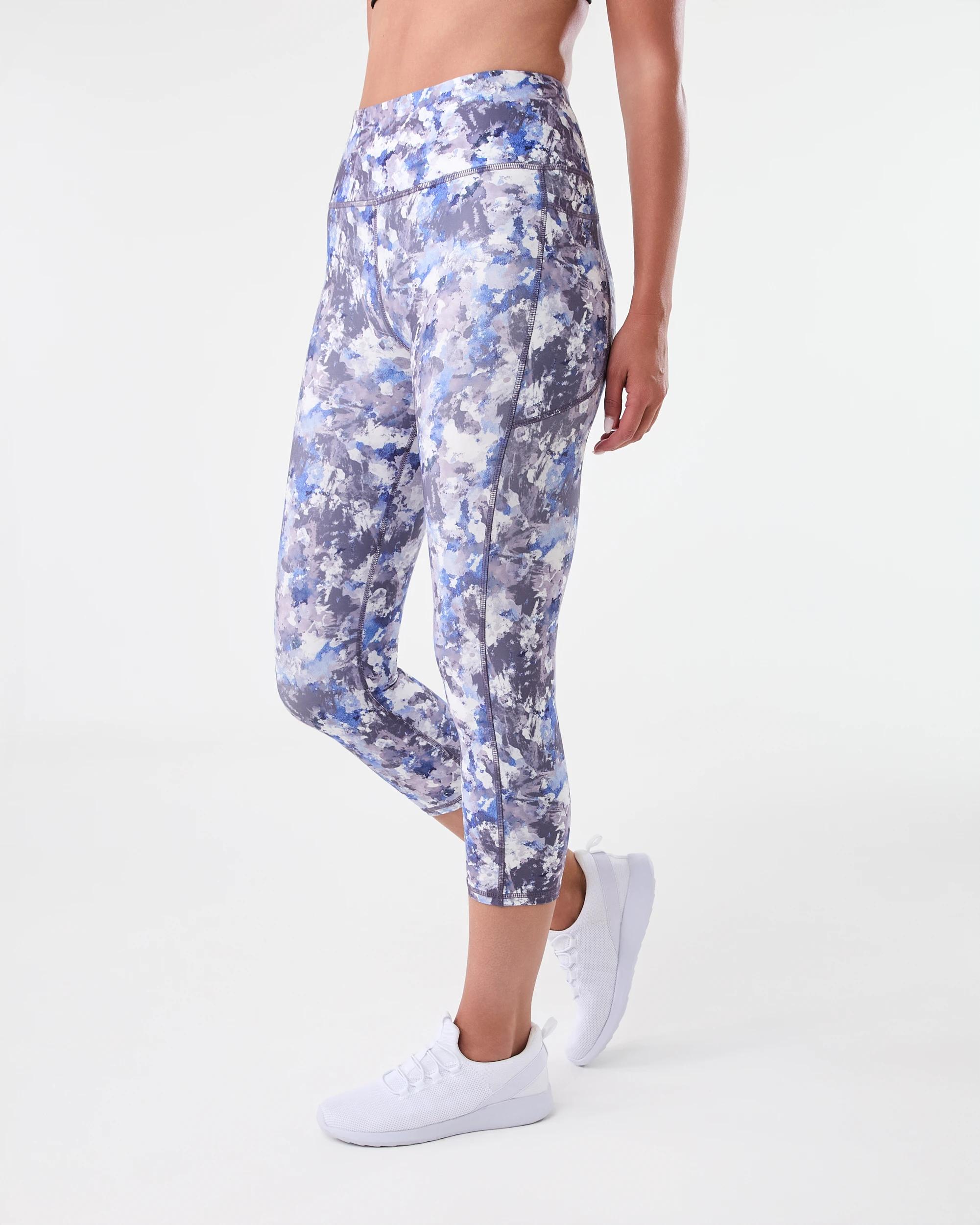 2 Active Womens Crop Print Leggings Abstr Camo, 2 of 5