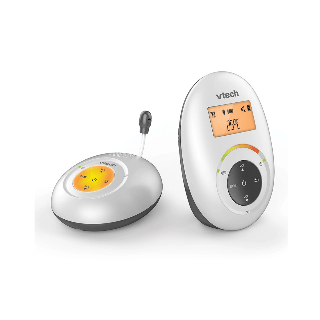 1 Vtech Digital Audio Baby Safety Monitor With Temperature Sensor And Night Light
 - White, 1 of 2