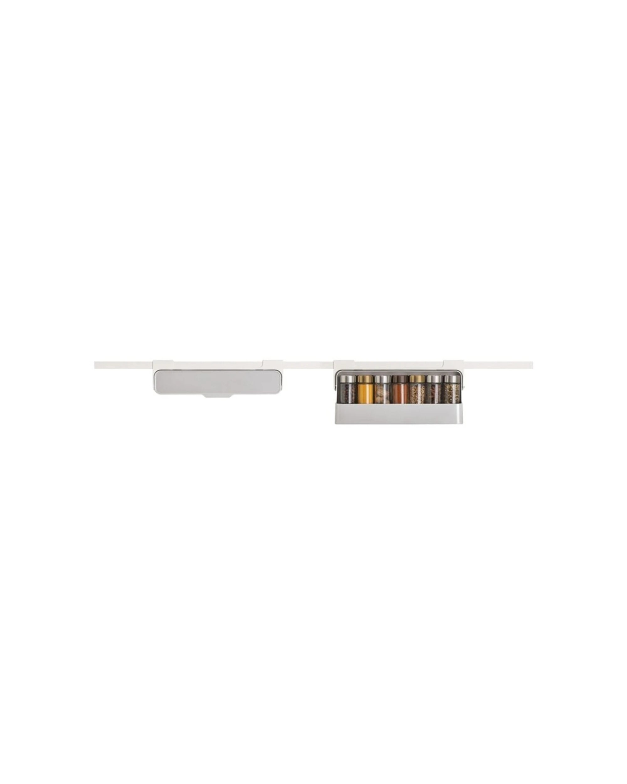 3 Joseph Joseph CupboardStore Under Shelf Spice Rack Kitchen Organiser Pull-Out Spice Holder Stone - Beige, 3 of 7