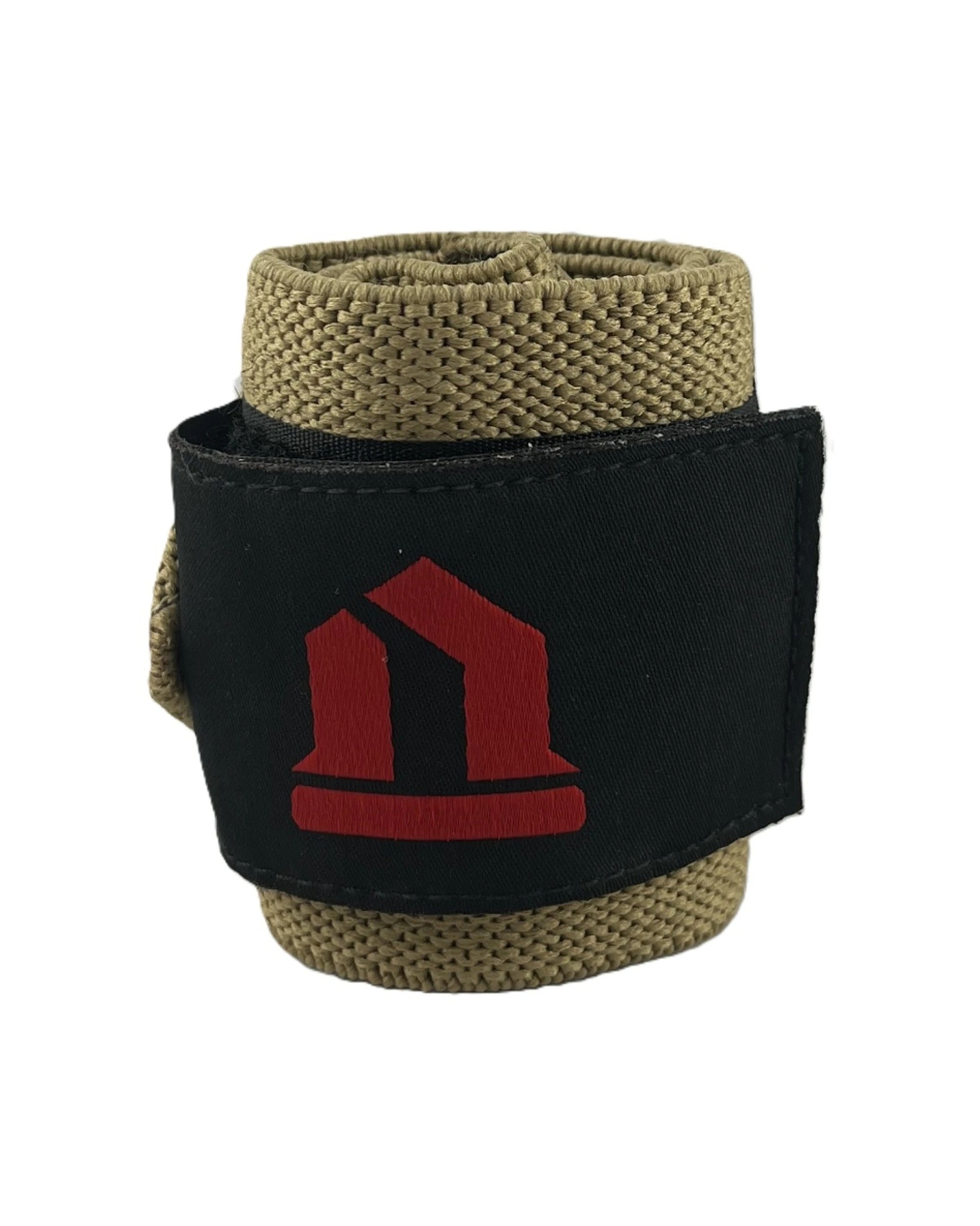 2 Lift-Tech Fitness 2pc Comp Elastic Support Wrist Wrap With Thumb Loop 18 Inch Tan - Natural, 2 of 3