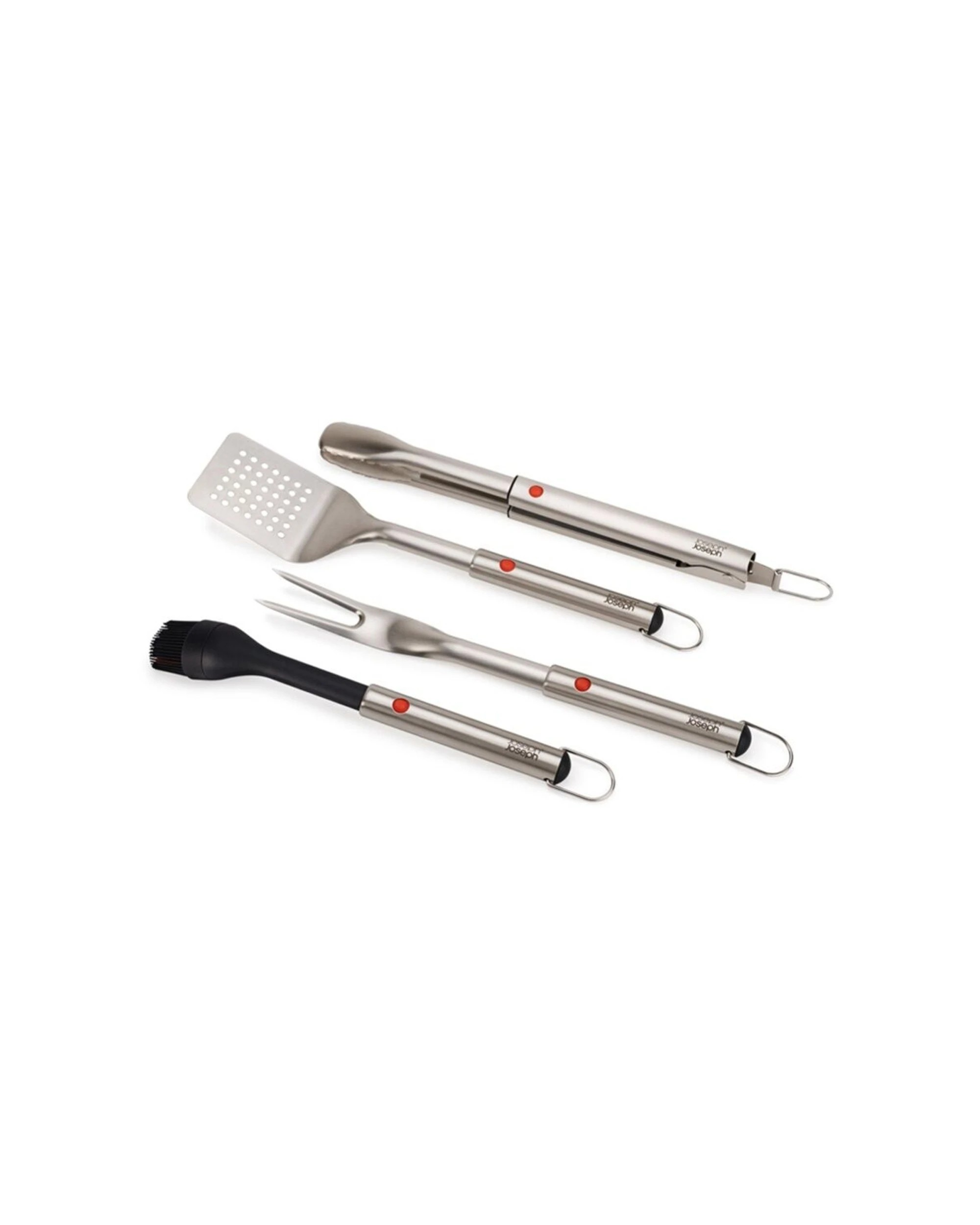 3 Joseph Joseph GrillOut 4pc BBQ Utensil Set Stainless Steel With Carry Case - Silver, 3 of 8