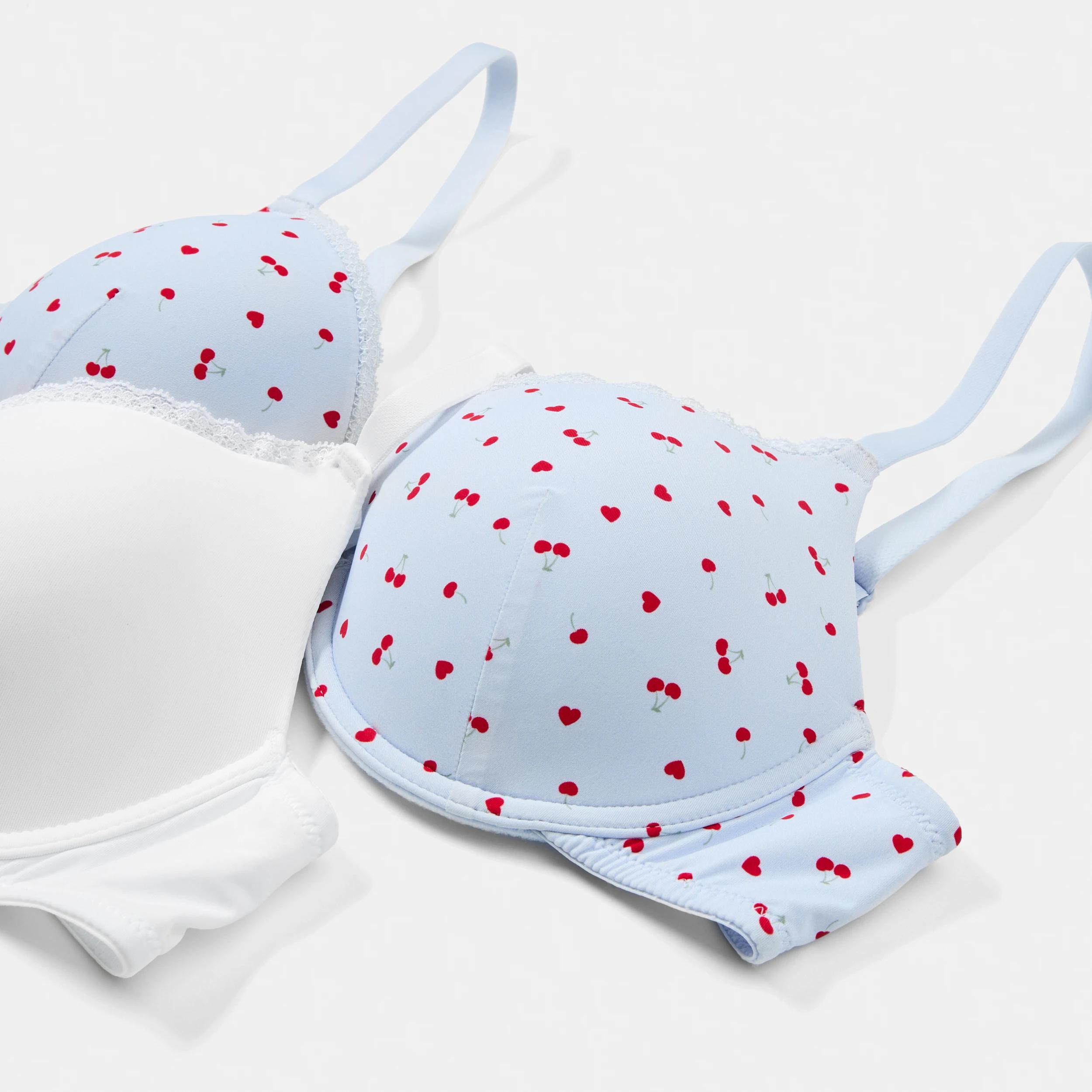 2 2 Pack T-shirt Bra Cherry Hrt, 2 of 9