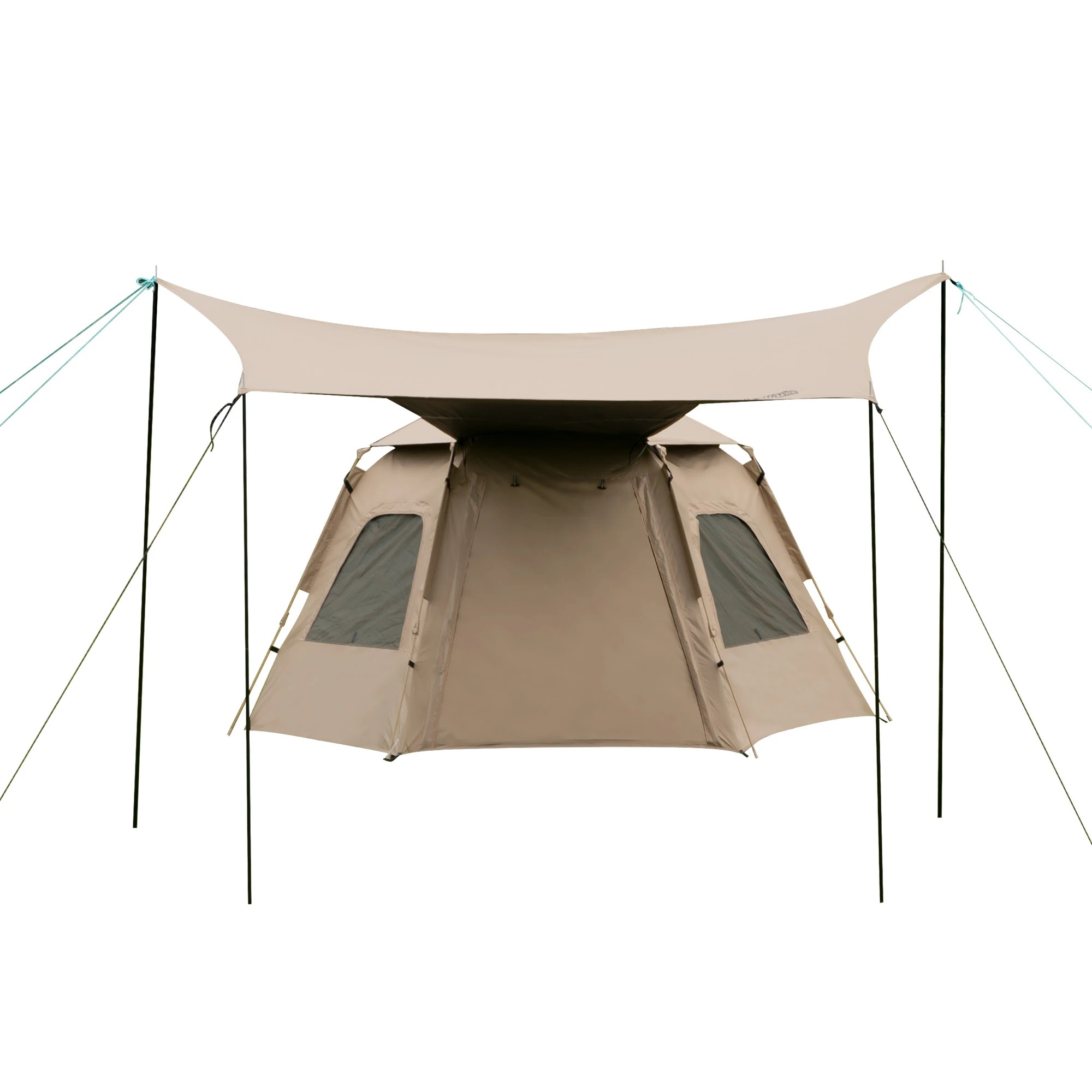 2 Mountview 5 Person Camping Tent Pop Up With Moisture Proof Pad Style D, 2 of 8