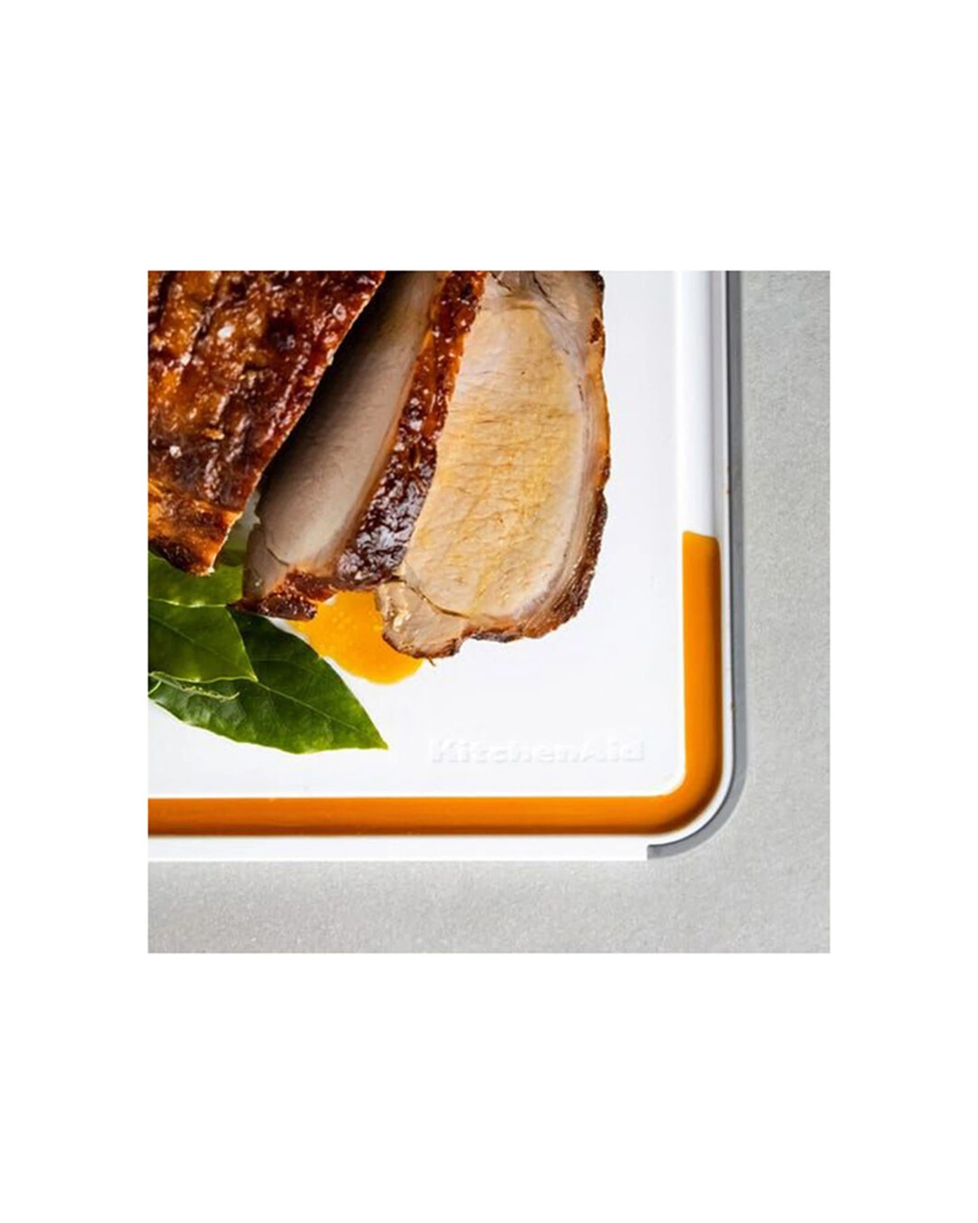 6 KitchenAid 4PK Reversible Chopping Board With Perimeter Trench Large - White, 6 of 6