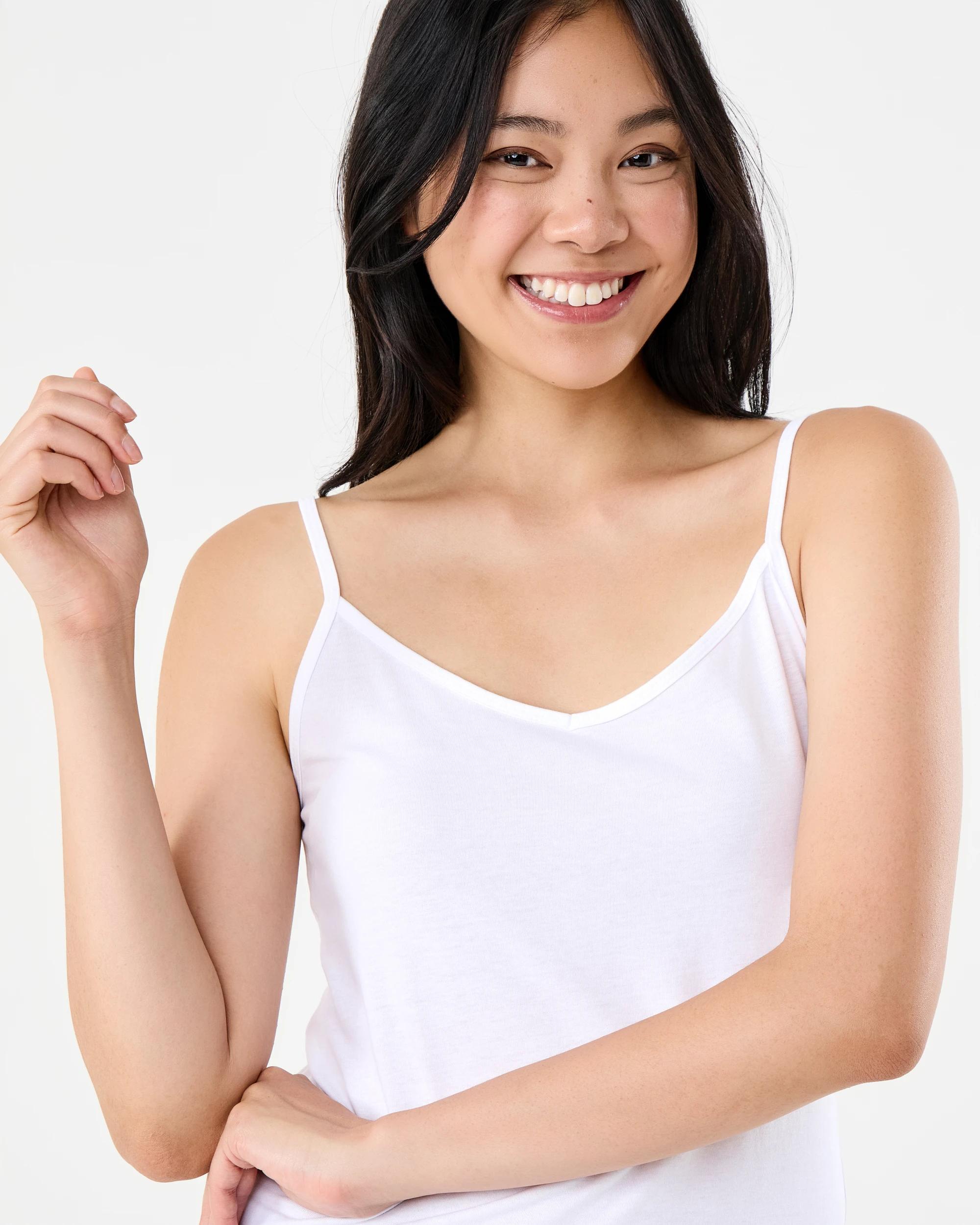 4 Sleeveless Basic Camisole White, 4 of 6