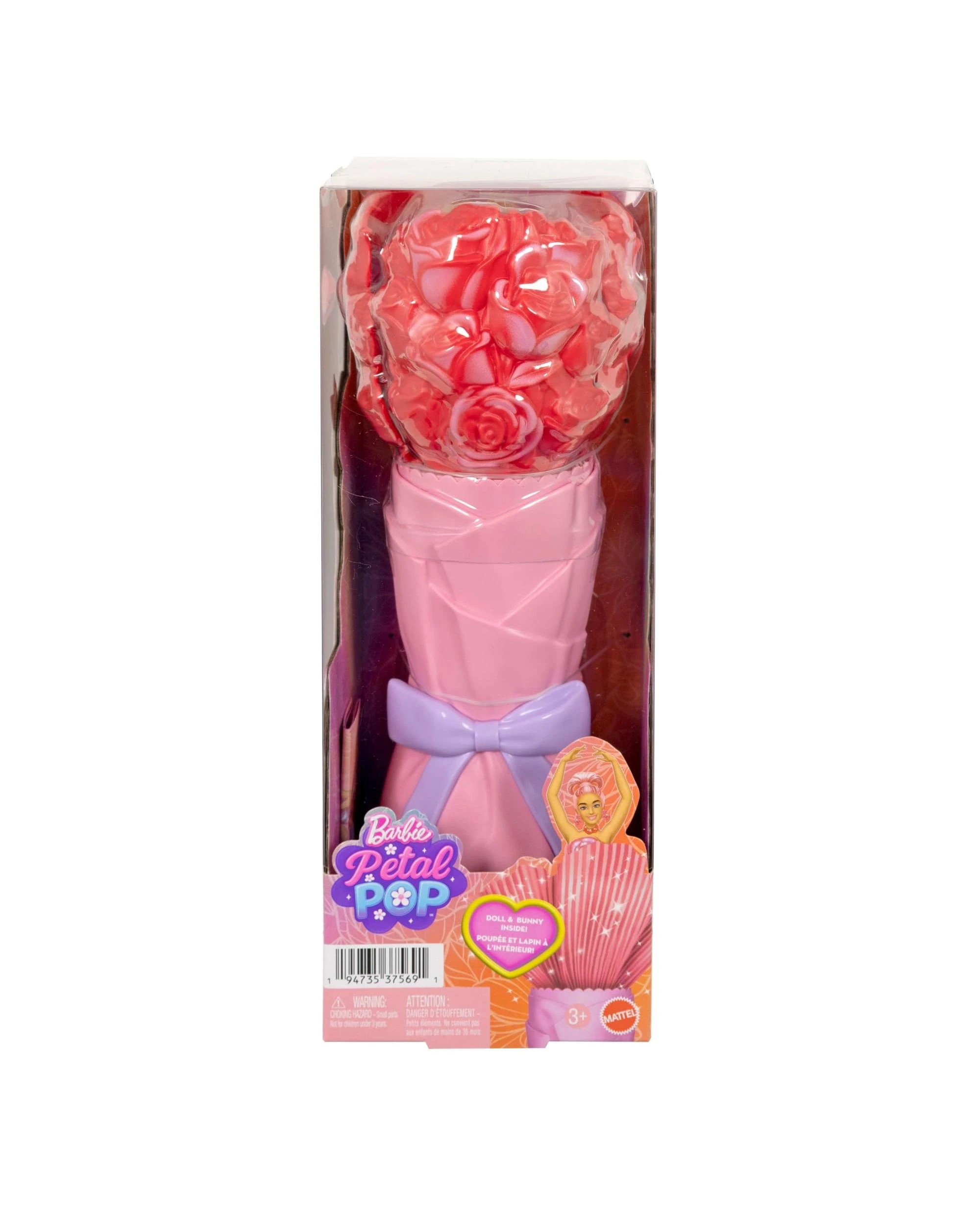 1 Mattel Barbie Pop Reveal Petal Pop Series Scented Doll - Rose, 1 of 6