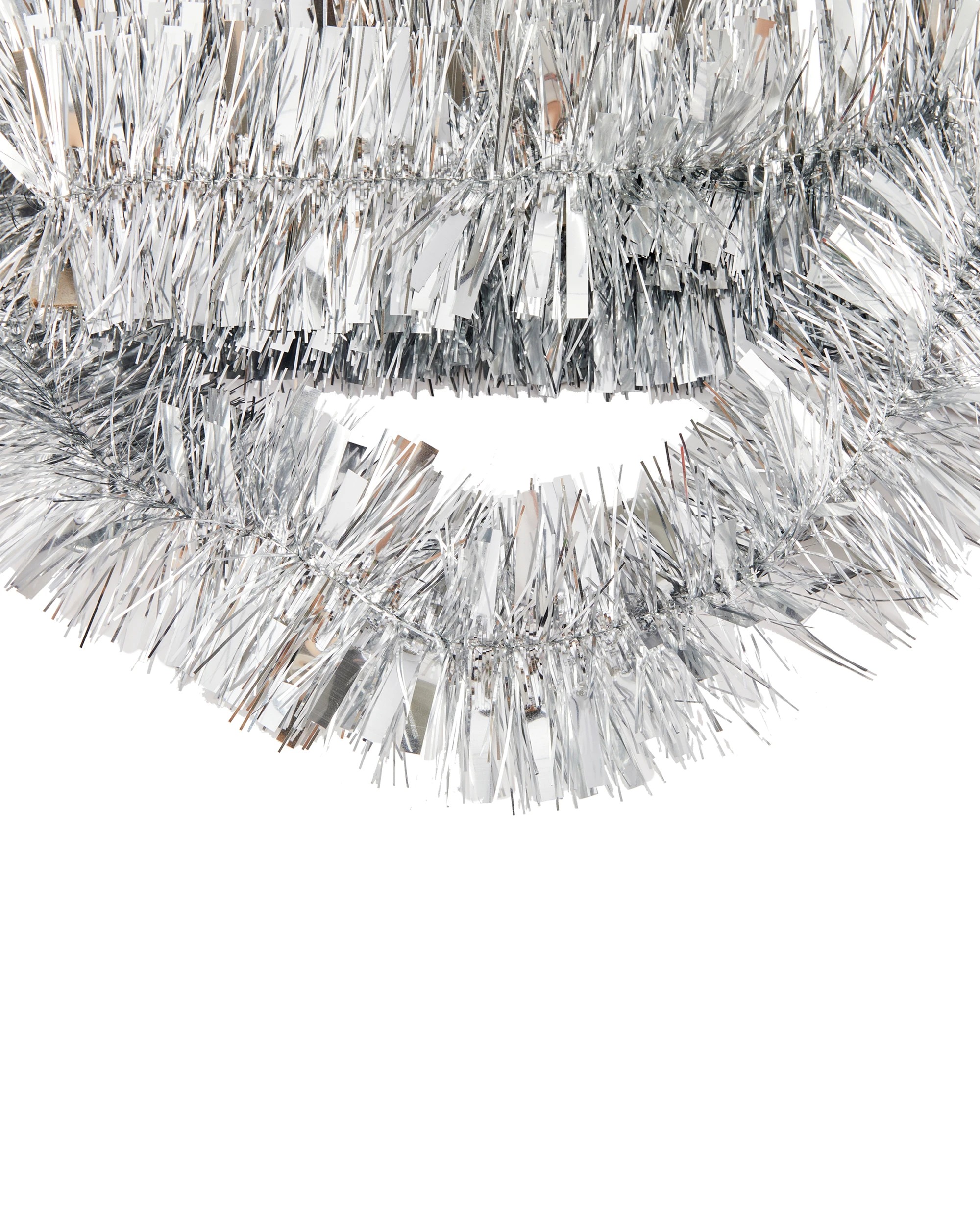 2 6m Silver Christmas Tinsel, 2 of 4