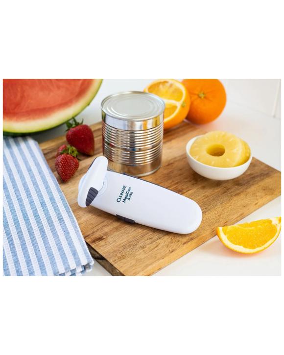 Culinare Magican Auto Stainless Steel Can Opener One-hand Operation Patented - White