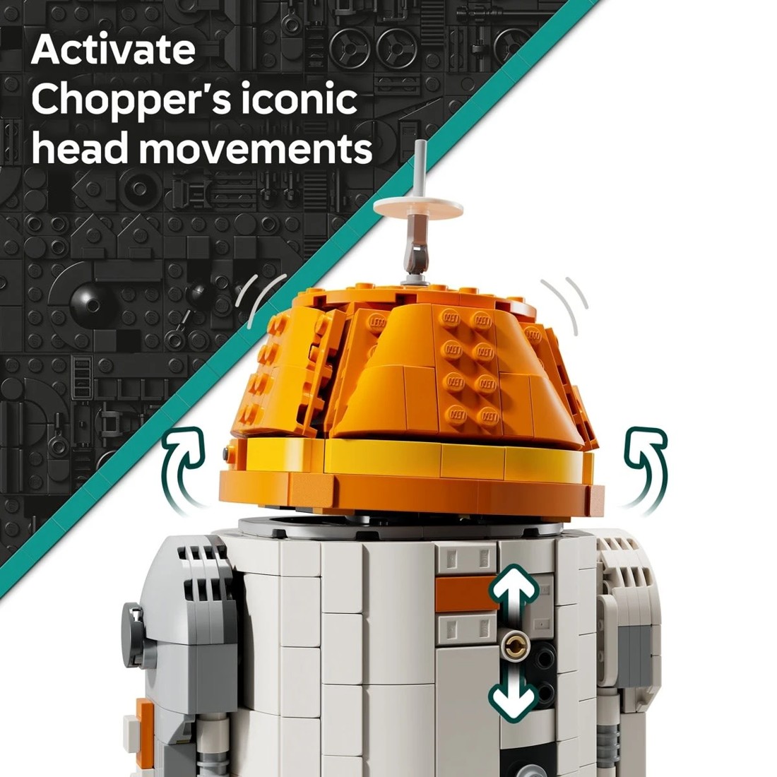 5 LEGO Star Wars Chopper (C1-10P) Astromech Droid 75416, 5 of 9