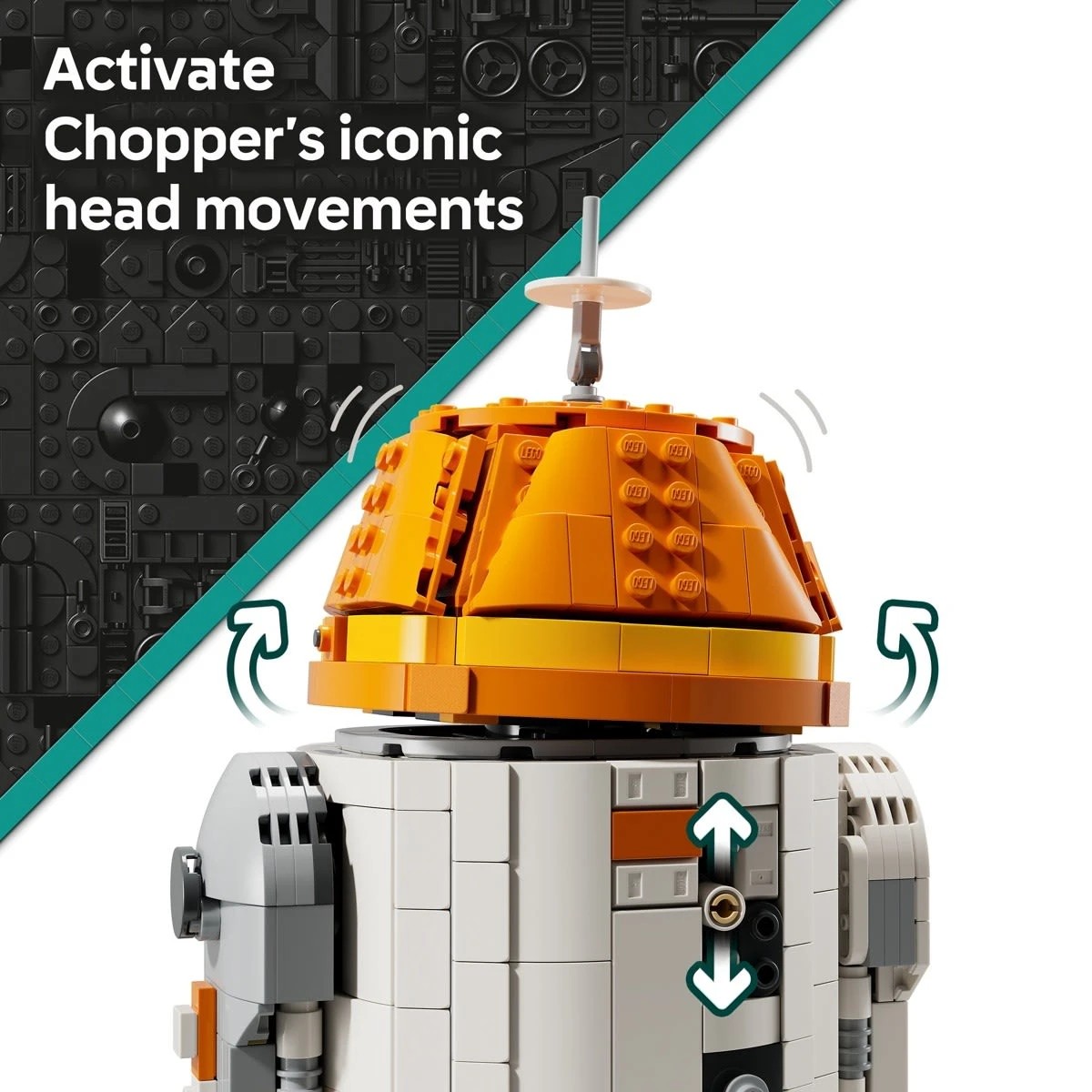 5 LEGO Star Wars Chopper (C1-10P) Astromech Droid 75416, 5 of 9