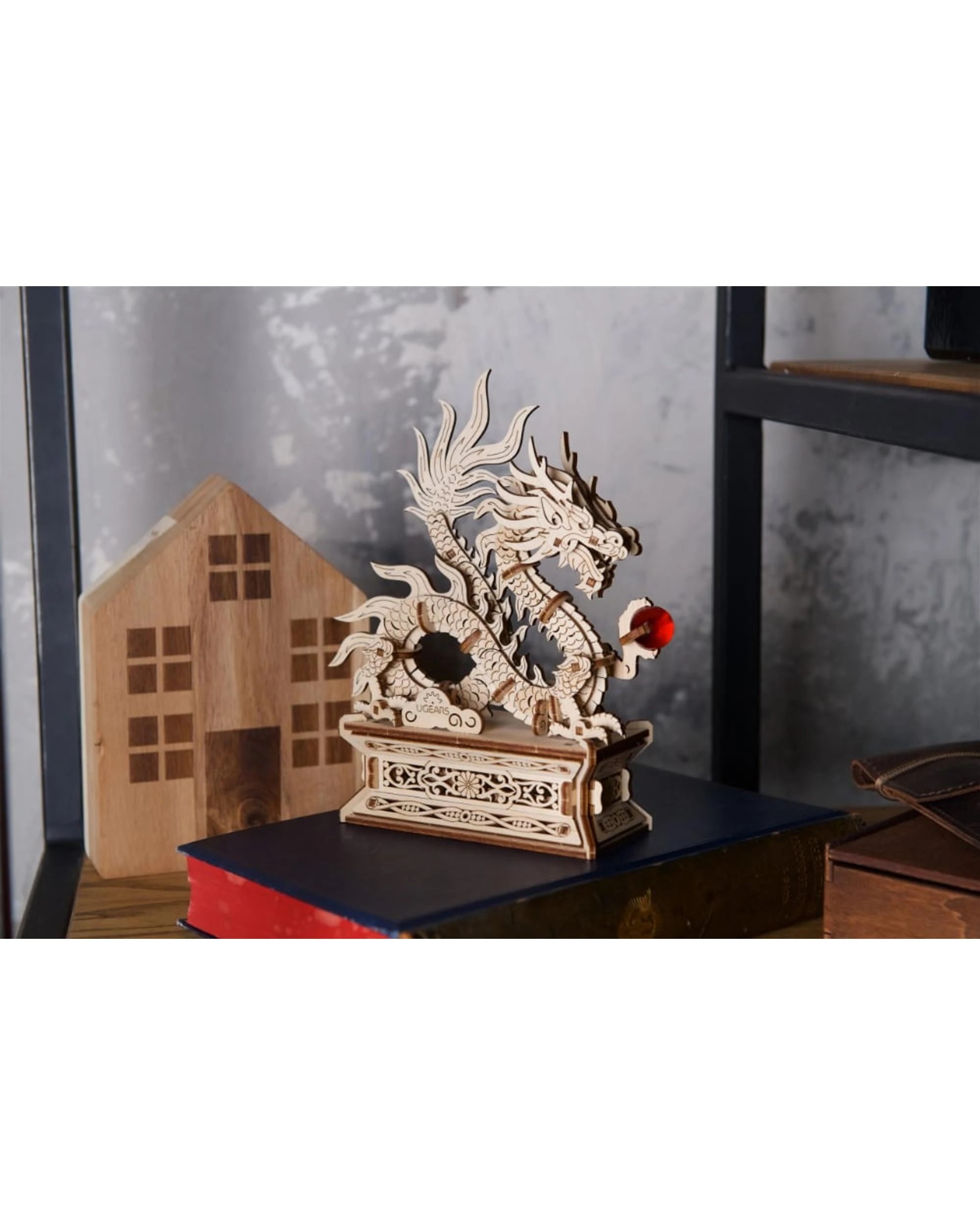 6 UGears Wooden Dragon Model Kit, 6 of 6