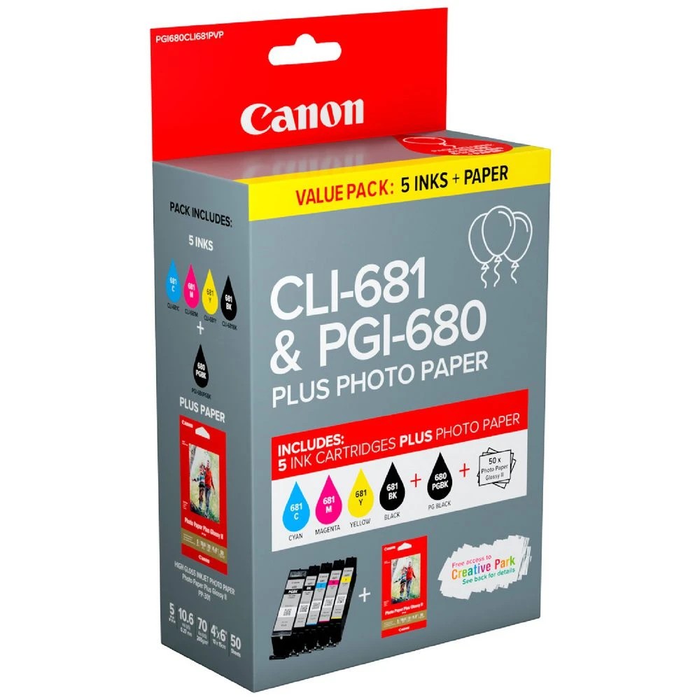 1 Canon CLI-681 Creative Media Ink Value 5 Pack, 1 of 2