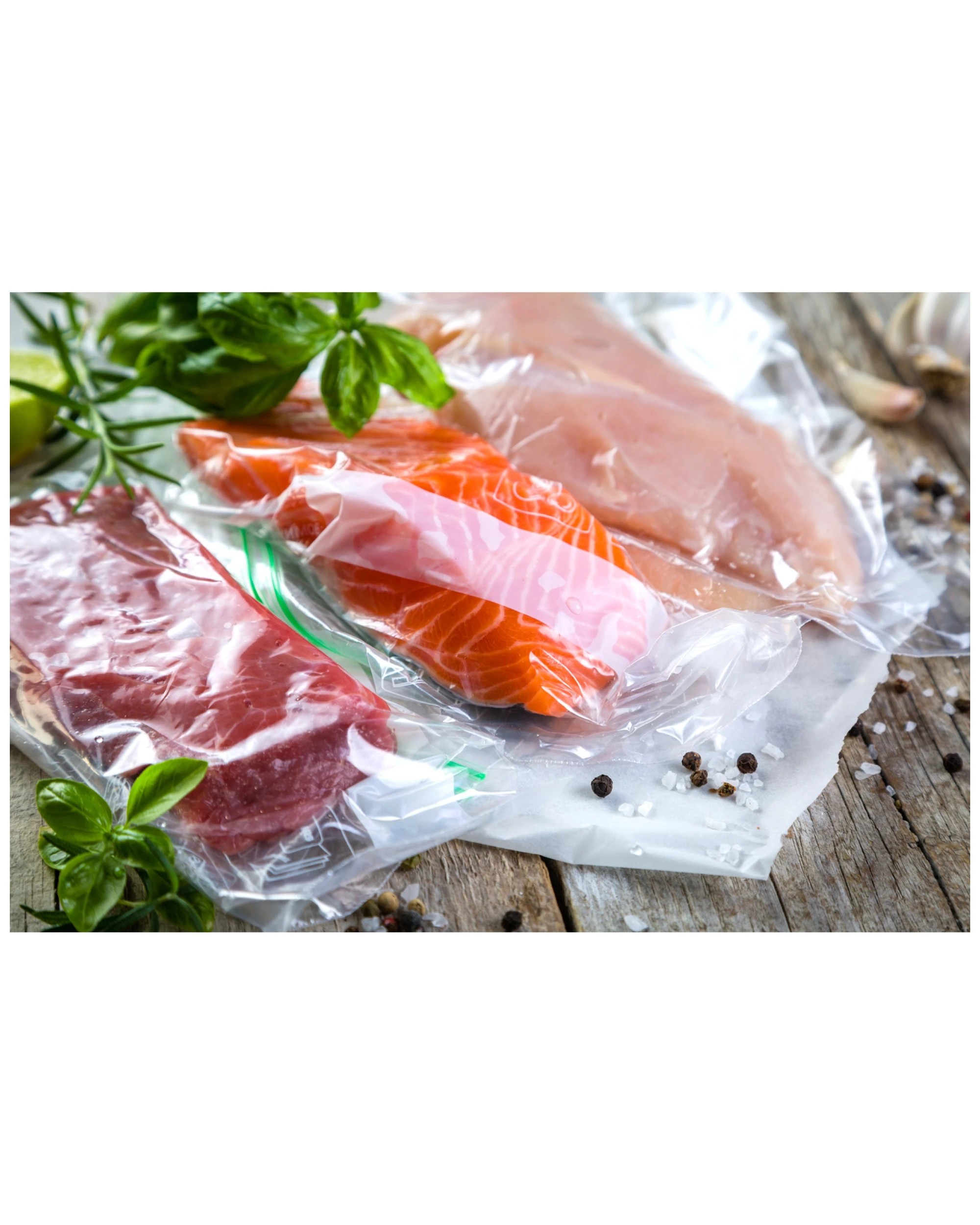 3 Wildtrak 30 Pack Plastic Vacuum Bags Precut Food Safe Multi-Layer - Plain, 3 of 3